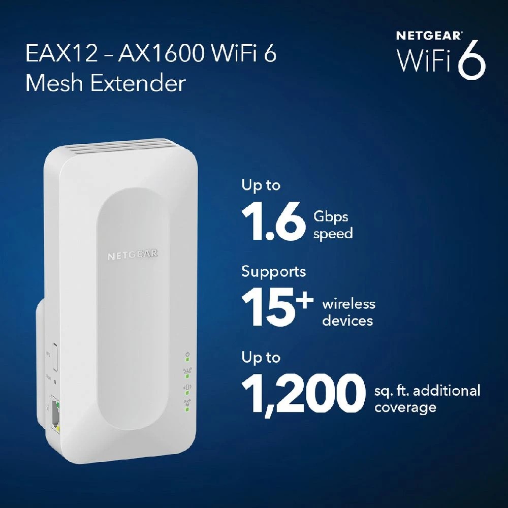 10 NETGEAR AX1600 4-Stream WiFi 6 Mesh Extender, 10 of 10