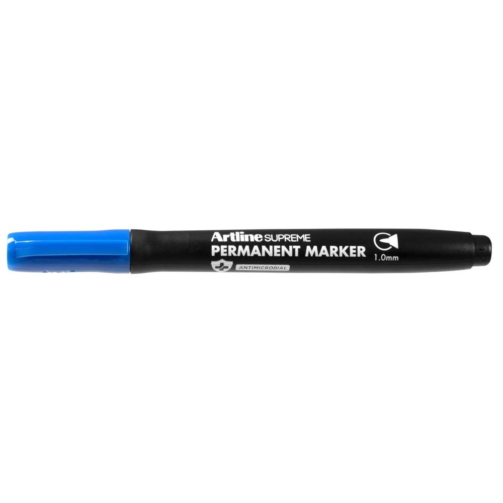 2 Artline Supreme Permanent Marker 1.0mm Blue, 2 of 3