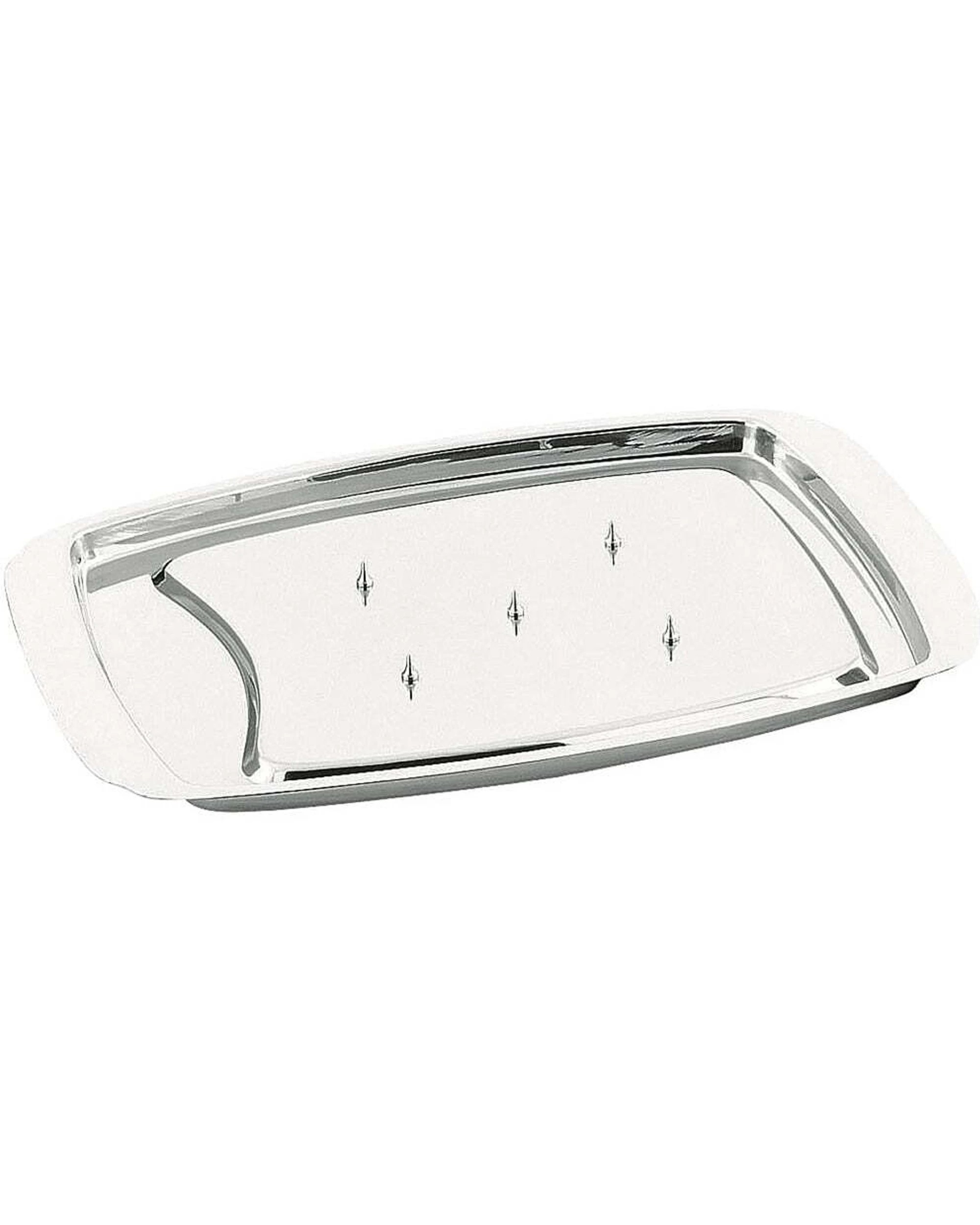 1 Avanti Stainless Steel Carving Tray Kitchen Cutting Dish With Spikes - Metallic, 1 of 1