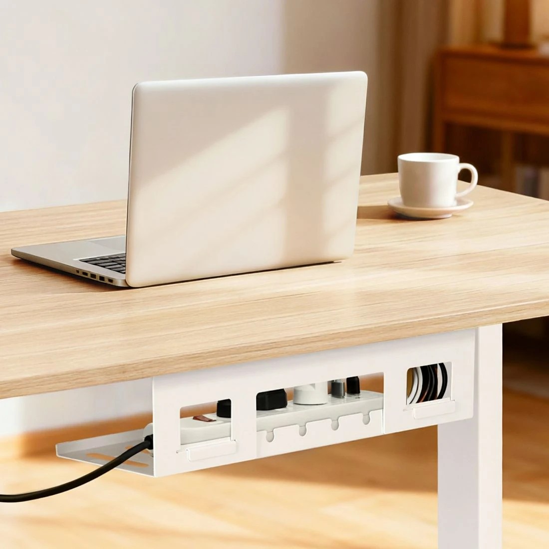 5 Artiss Standing Desk Sit Stand Touch Control Electric Oak 140CM - Brown, 5 of 8