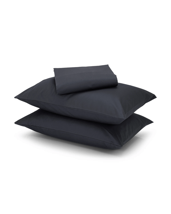 500 Thread Count Cotton Sheet Set - Double Bed, Anthracite