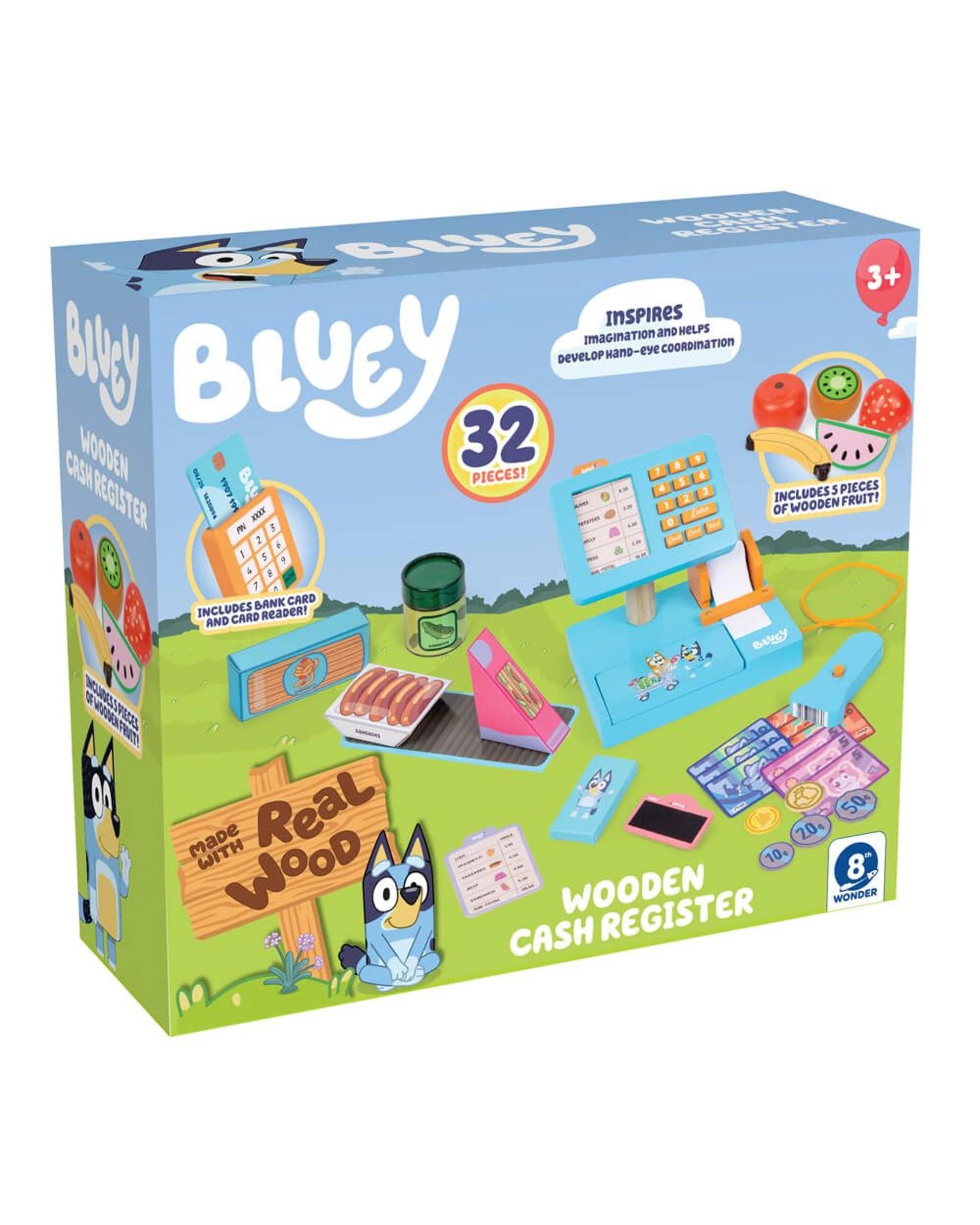 1 Bluey Wooden Cash Register Playset, 1 of 7