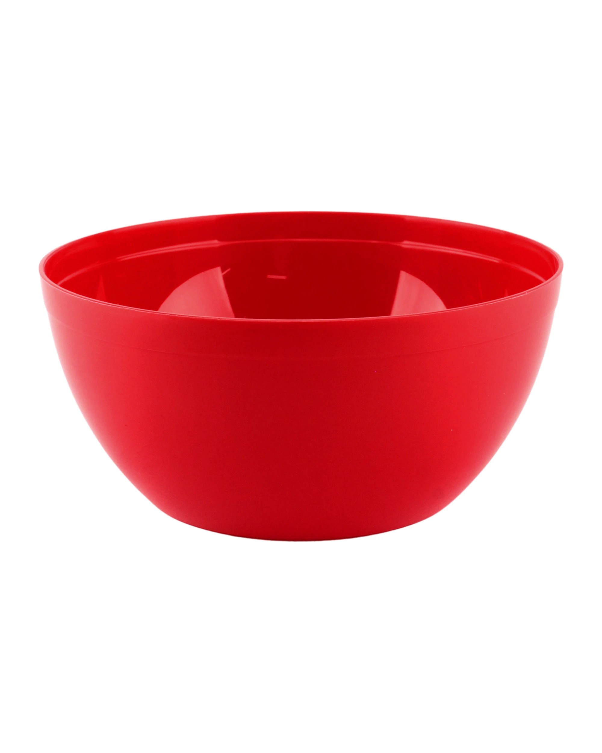 1 Partyware Red Reusable Plastic Bowl 11.5cm Pack of 10 - Red, 1 of 2