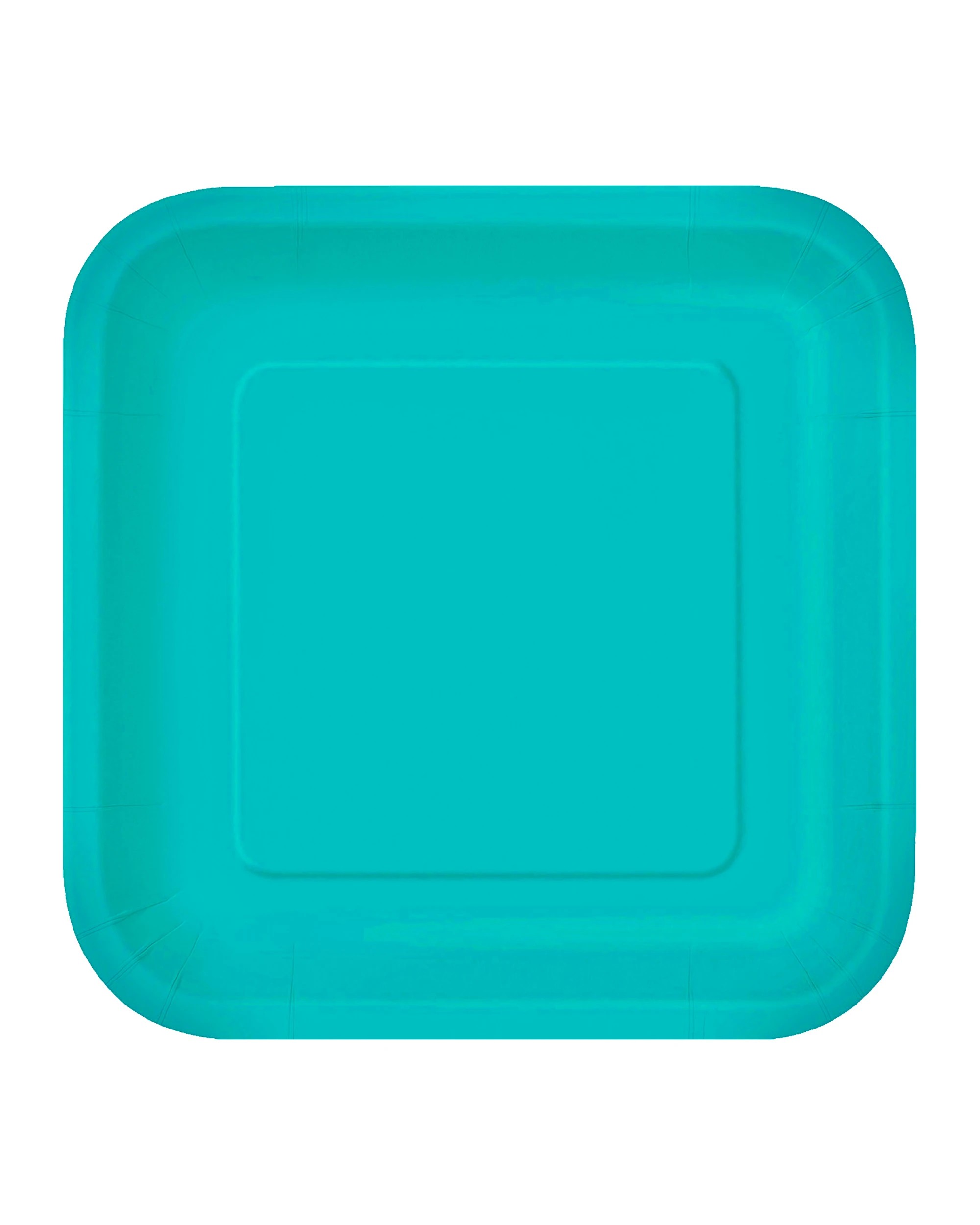 1 Meteor 18cm Square Paper Plates Pack of 8 - Green, 1 of 2