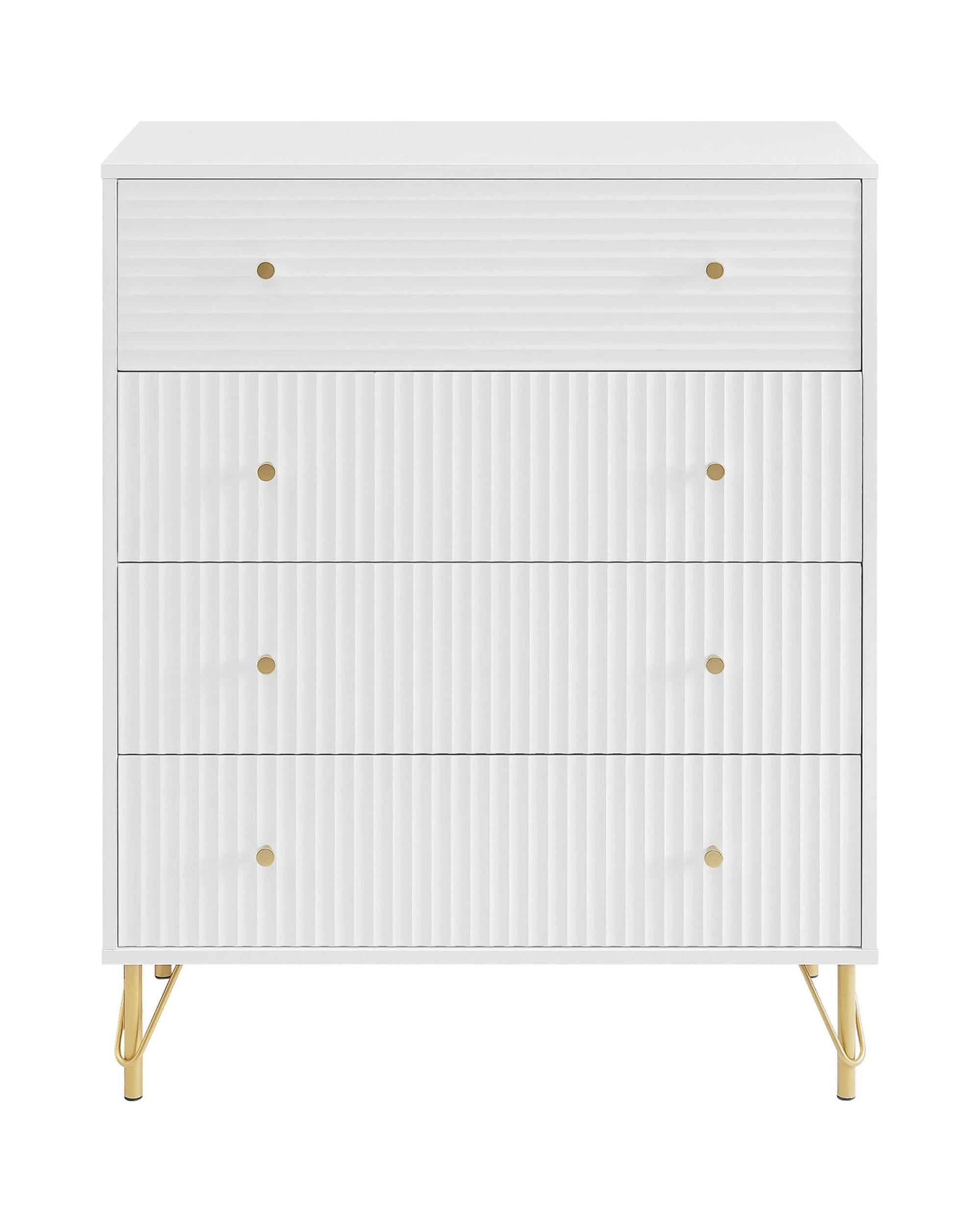 2 Sarantino Rocco Chest of Drawers - White, 2 of 9