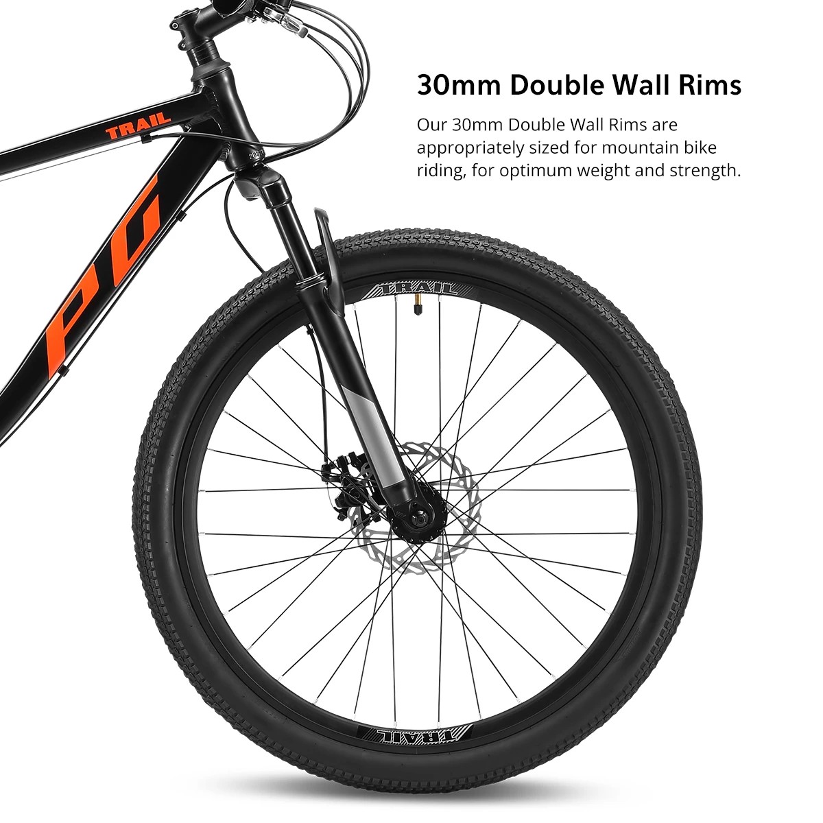 7 Progear Trail Dual Suspension MTB 26x19" Black Ember, 7 of 8