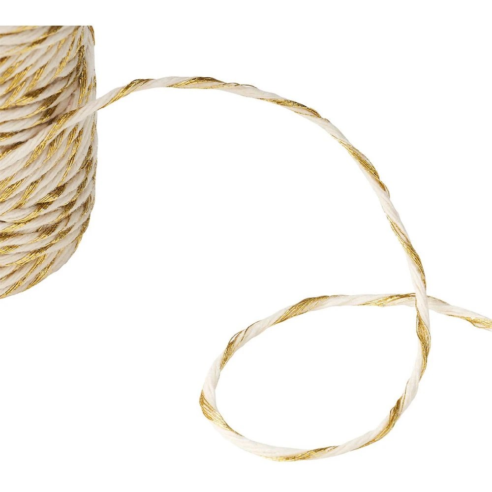3 Born Twine 50m Gold and White, 3 of 3