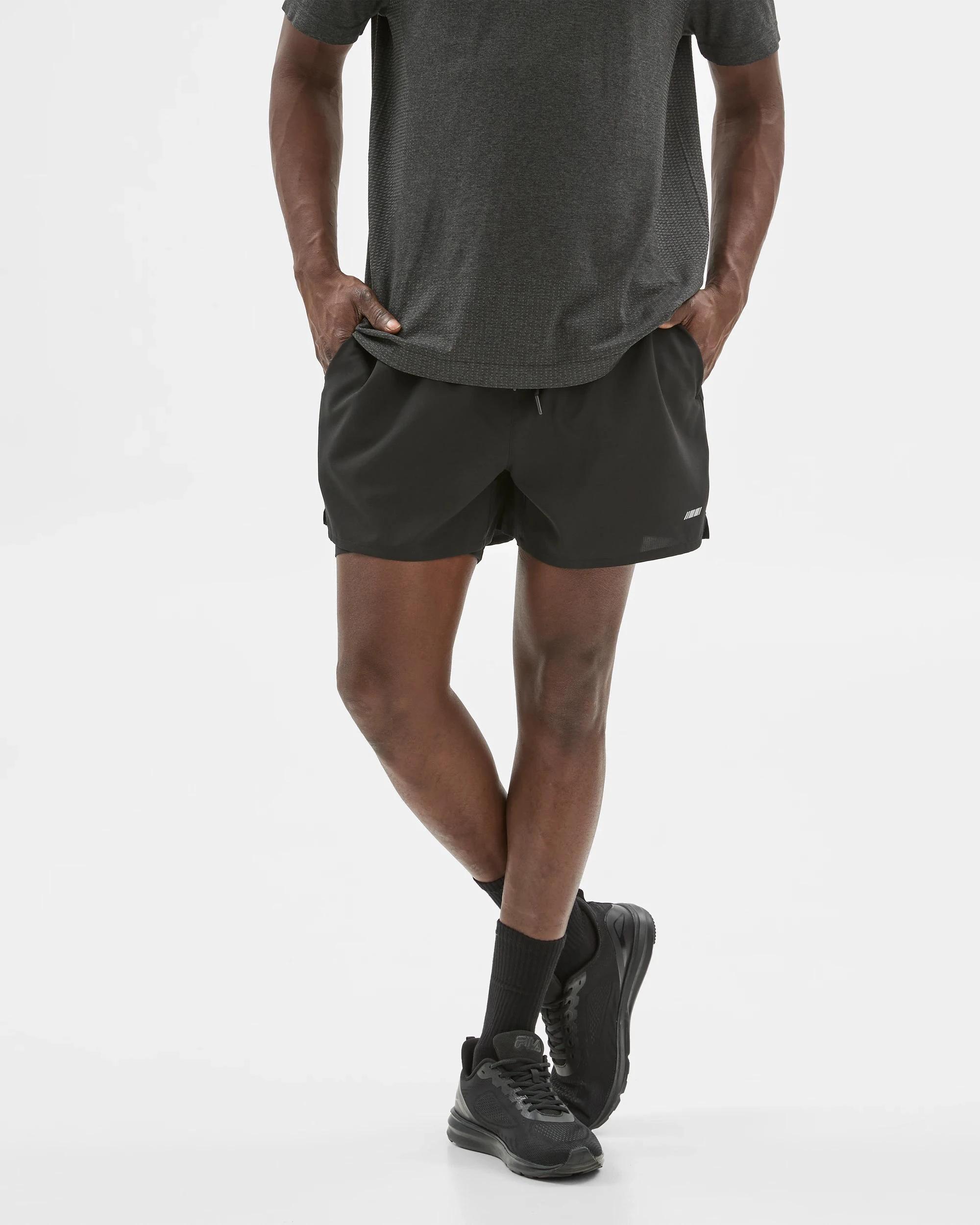 2 Target Active 2 In 1 Woven Shorts BLACK, 2 of 8