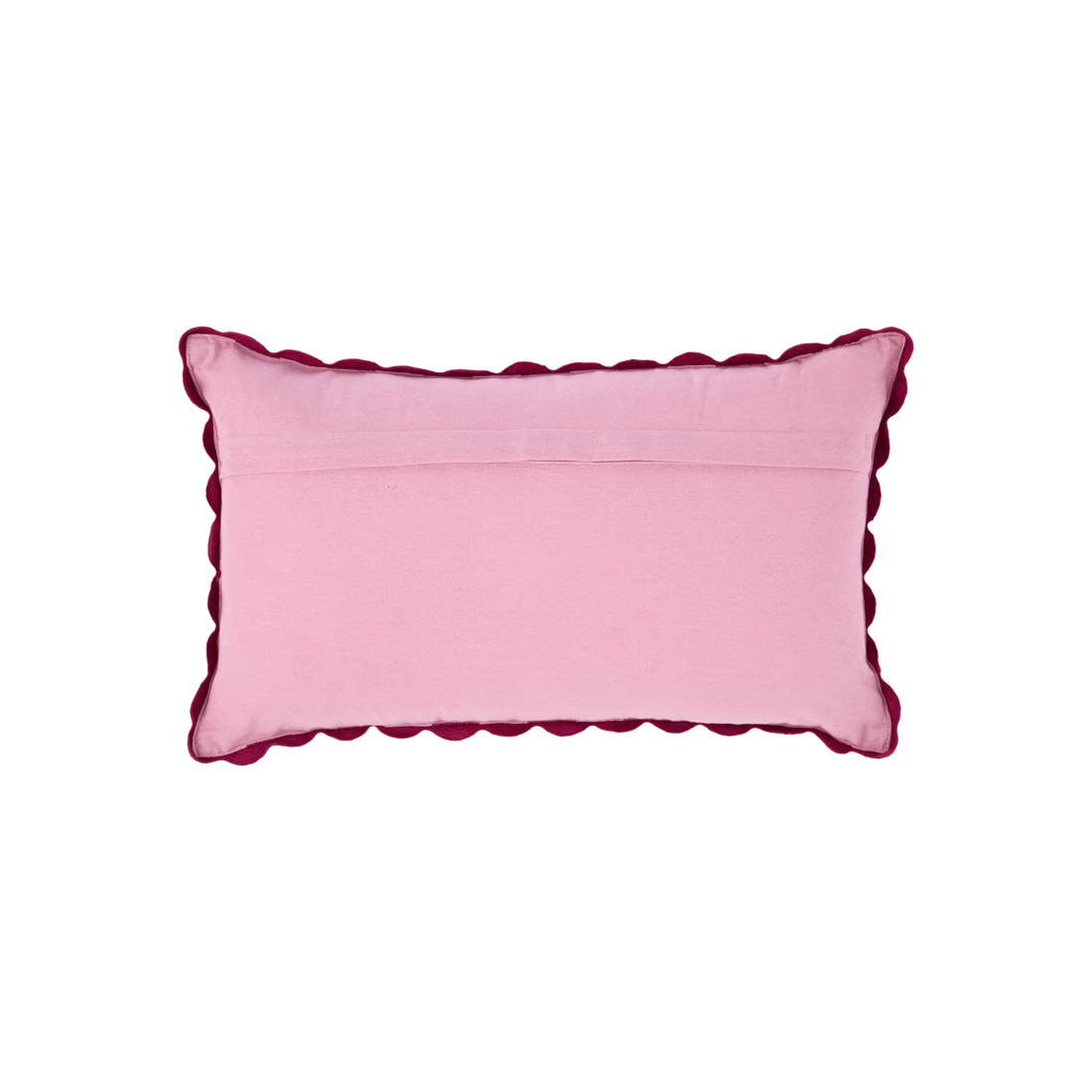 3 Stripe Ric Rac Cushion - Berry, 3 of 4