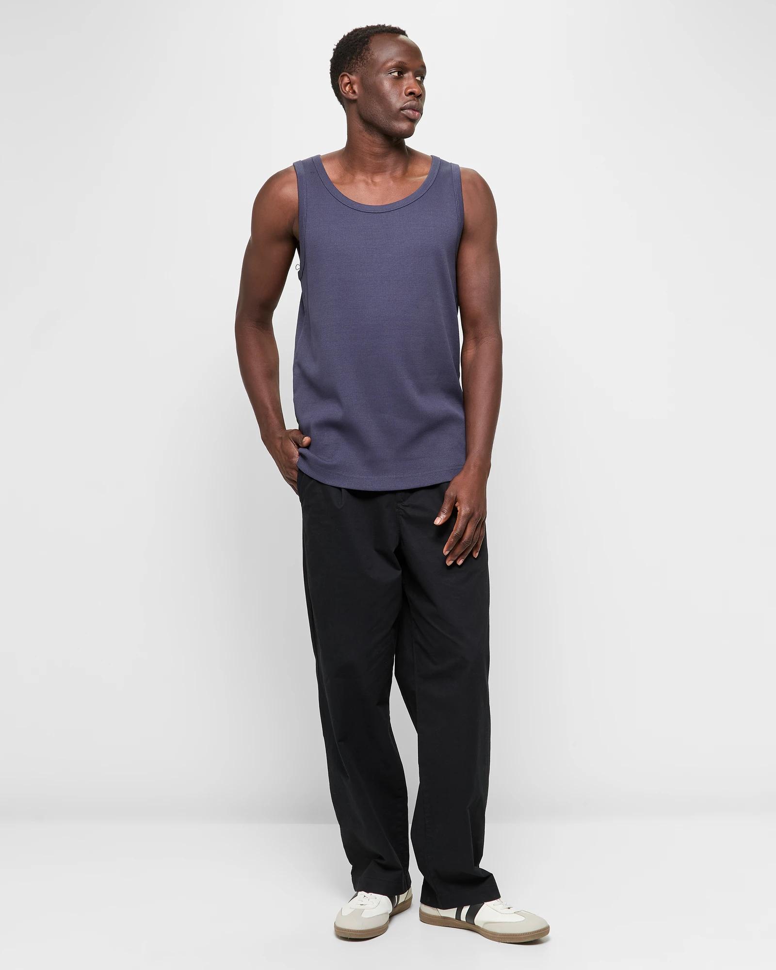 2 Australian Cotton Rib Tank Top - Commons NAVY, 2 of 6