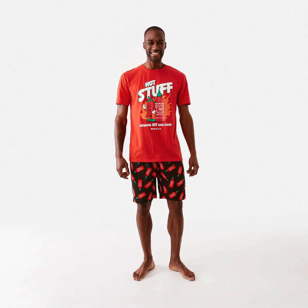8 License Short Sleeve Pyjama Set Sriracha, 8 of 8