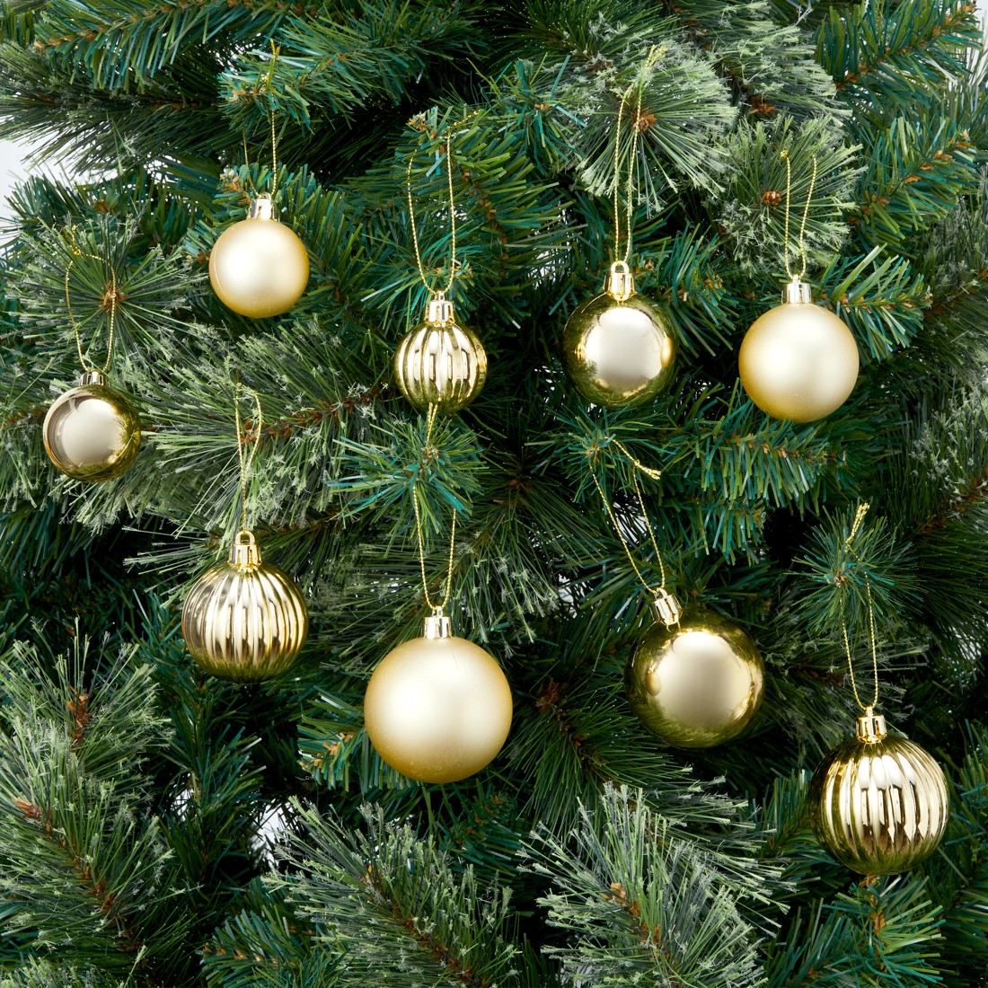 3 100 Pack Traditional Christmas Baubles, 3 of 6