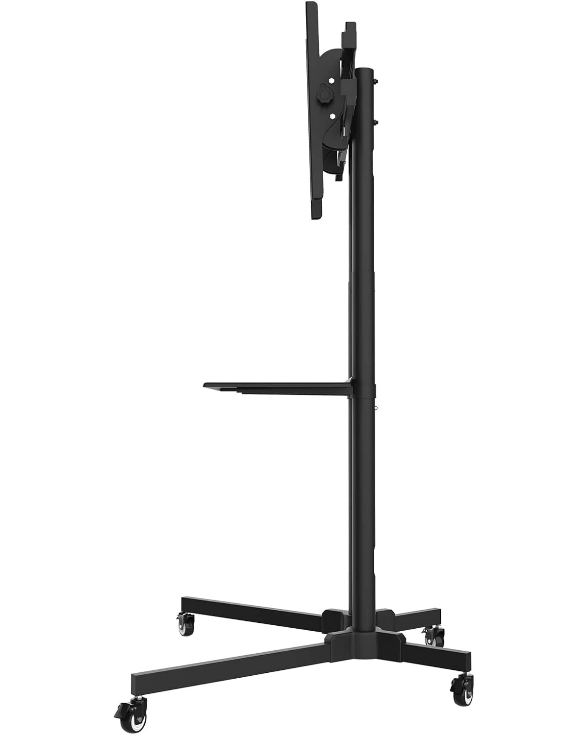7 Advwin Mobile Tv Stand With Laptop Shelf and Wheels For 32"-65" Adjustable Height, 7 of 9