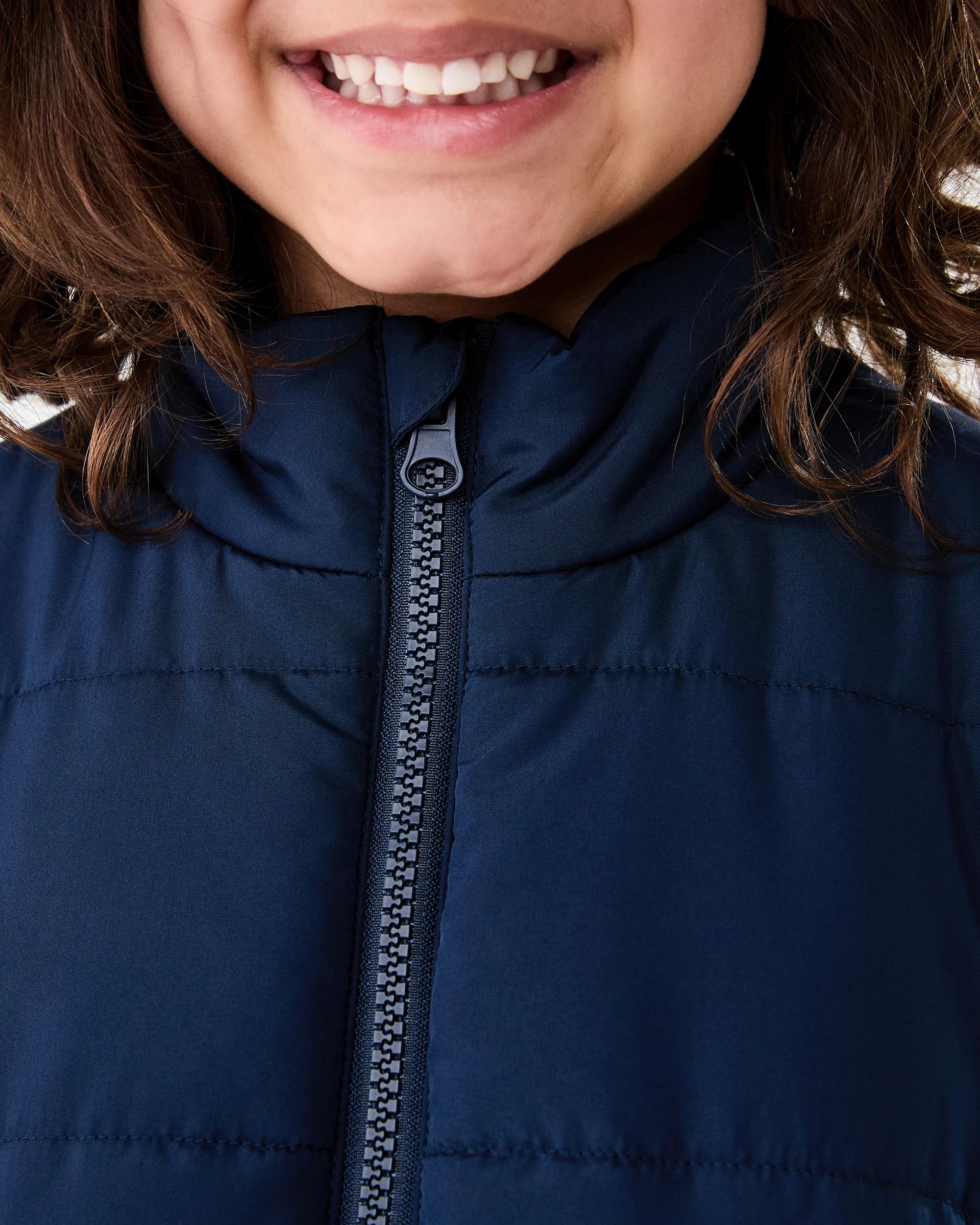 5 Puffer Vest Dress Navy, 5 of 7