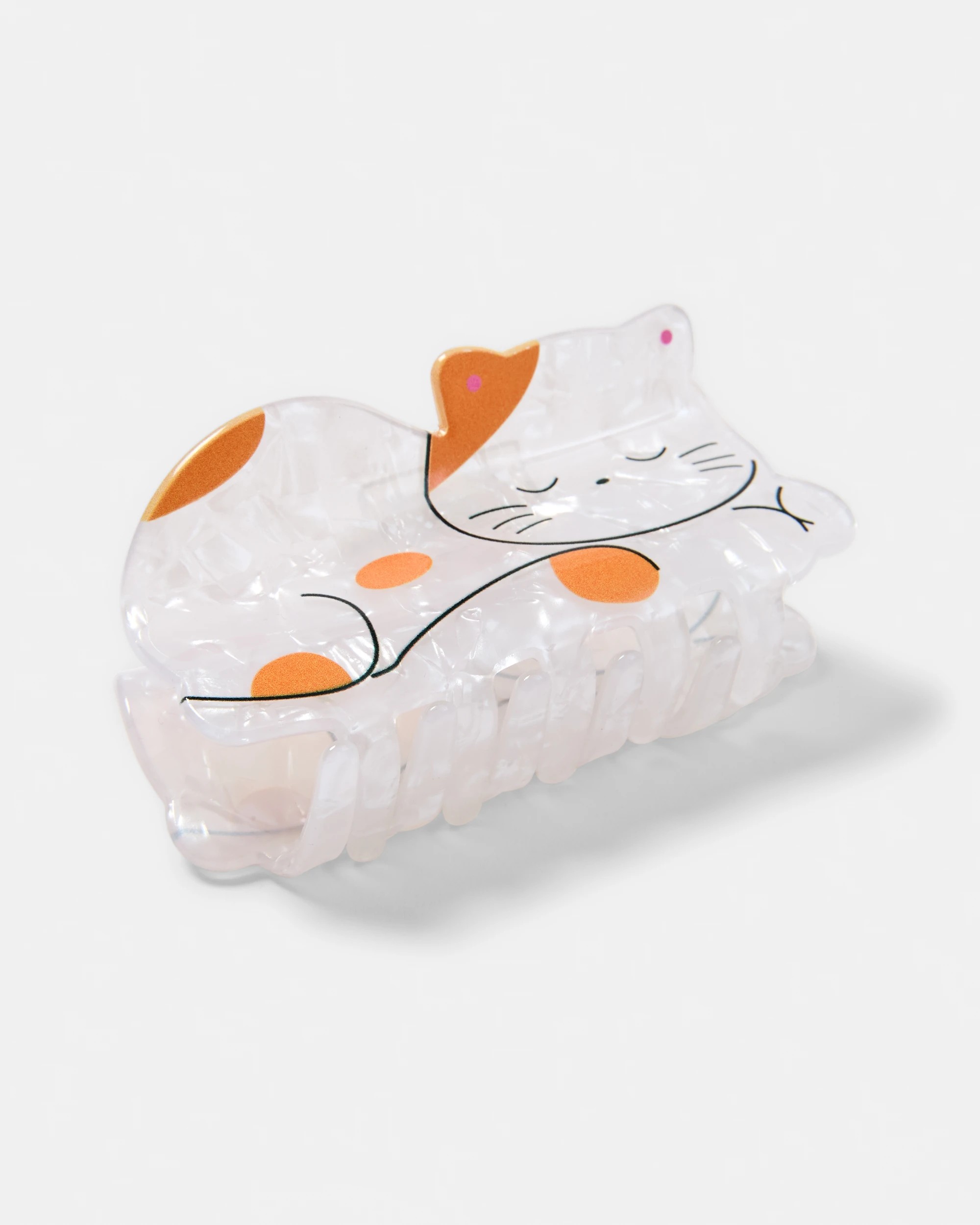 1 White Novelty Cat Claw Hair Clip, 1 of 3