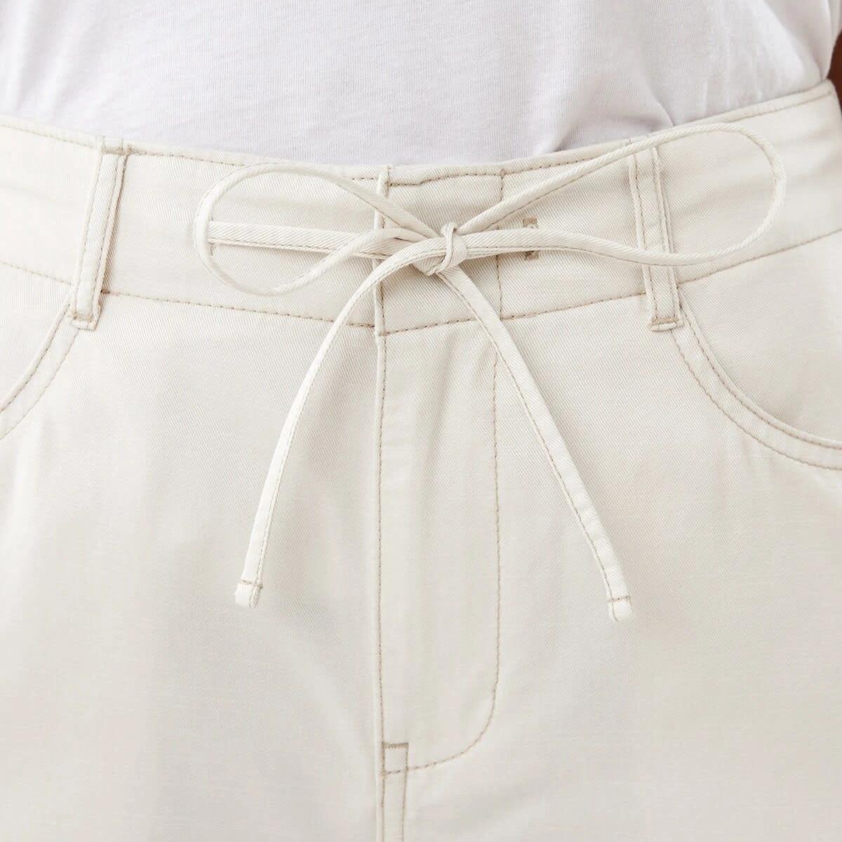 4 Tie Waist Pants Bge Cream, 4 of 5