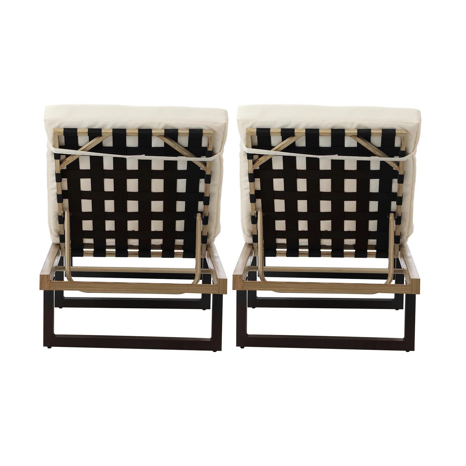 8 Livsip 2x Sun Lounge Outdoor Lounger Patio Furniture Setting Day Bed Garden
 - Beige, 8 of 9