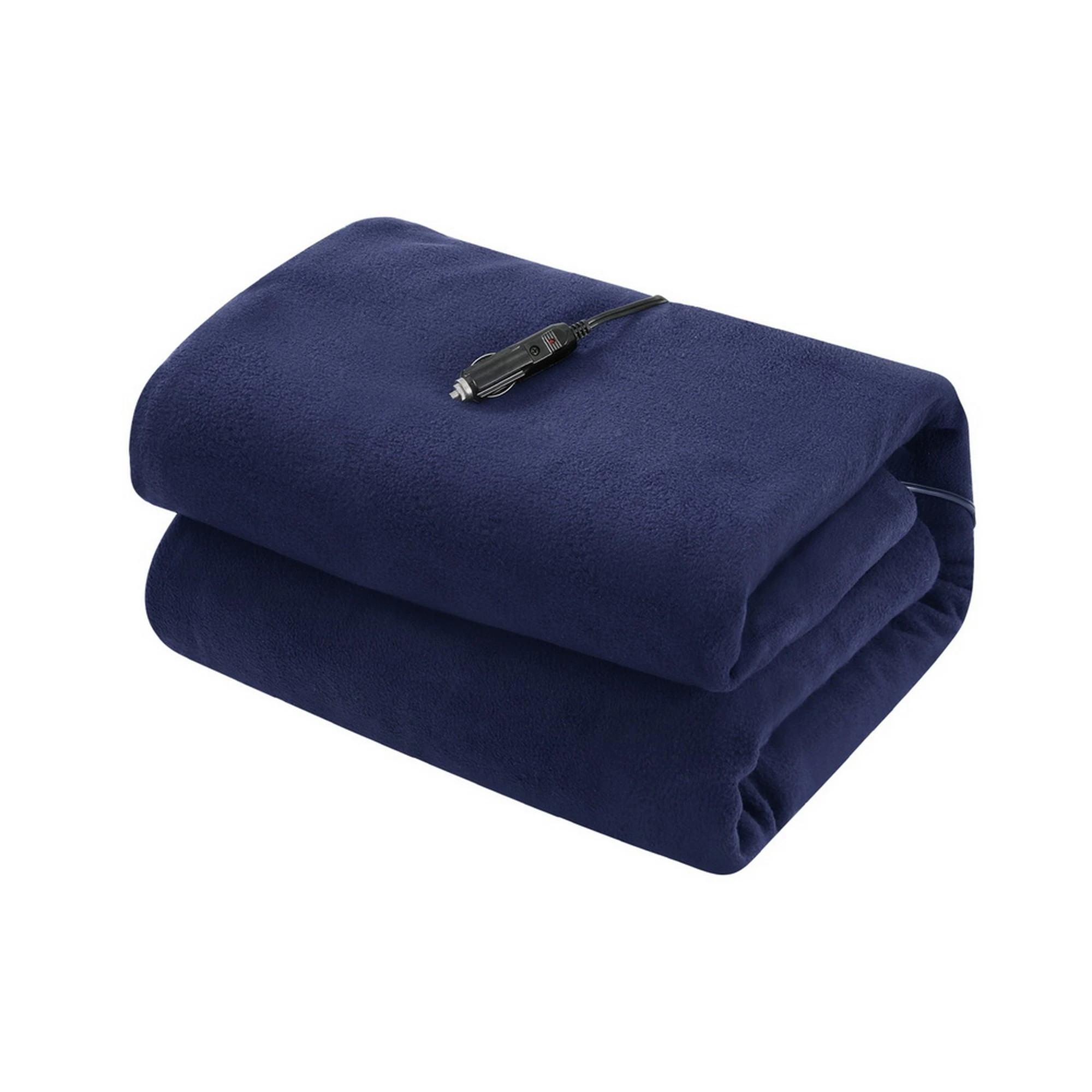 1 Giselle Electric Car Blanket Heated Travel Throw Ultra Soft Polyester 12V Plug Long Cord Portable Road Comfort - blue, 1 of 7