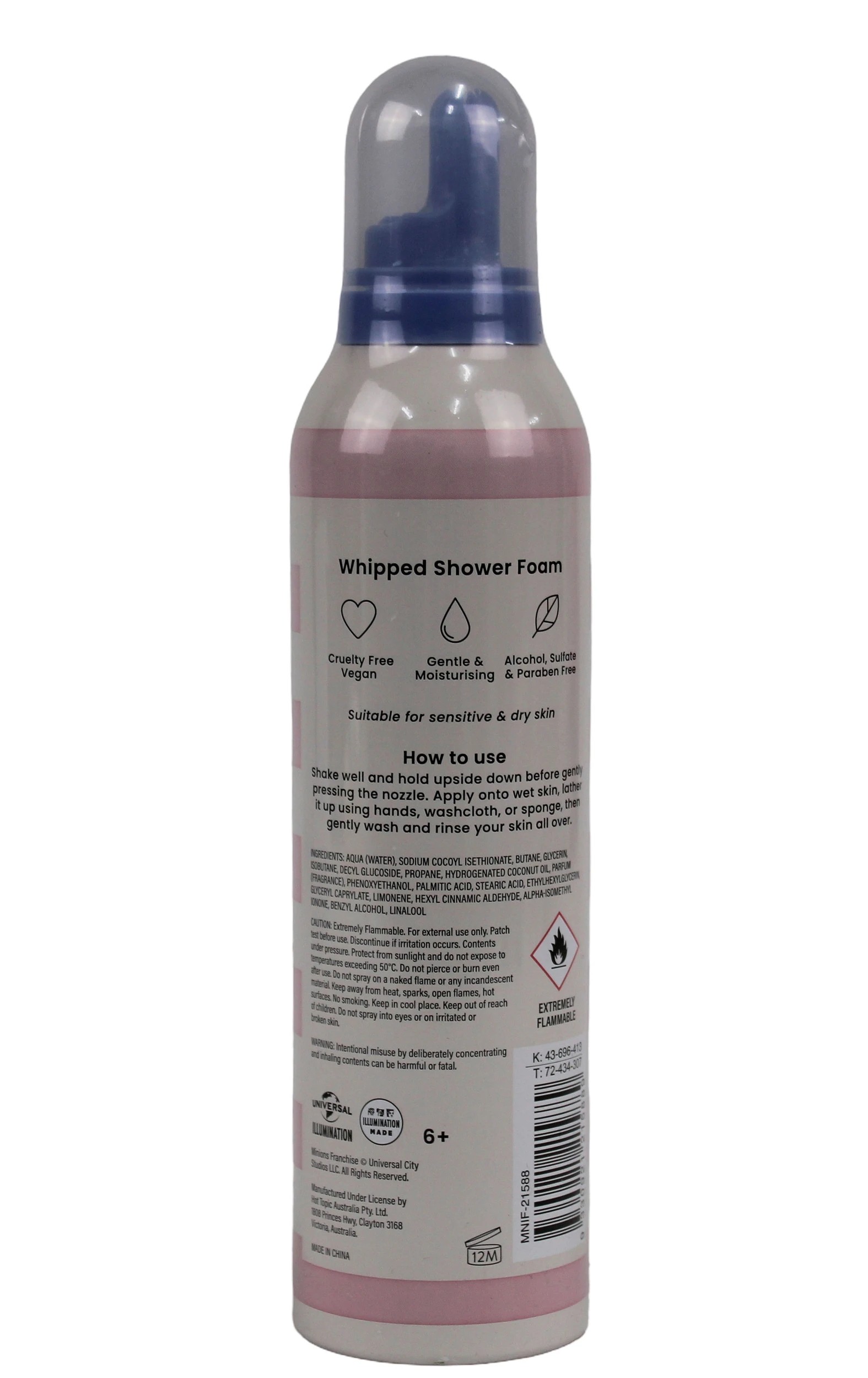 2 Illumination's Minions Pink Whipped Shower Foam 265ml - Bubblegum Scented, 2 of 2