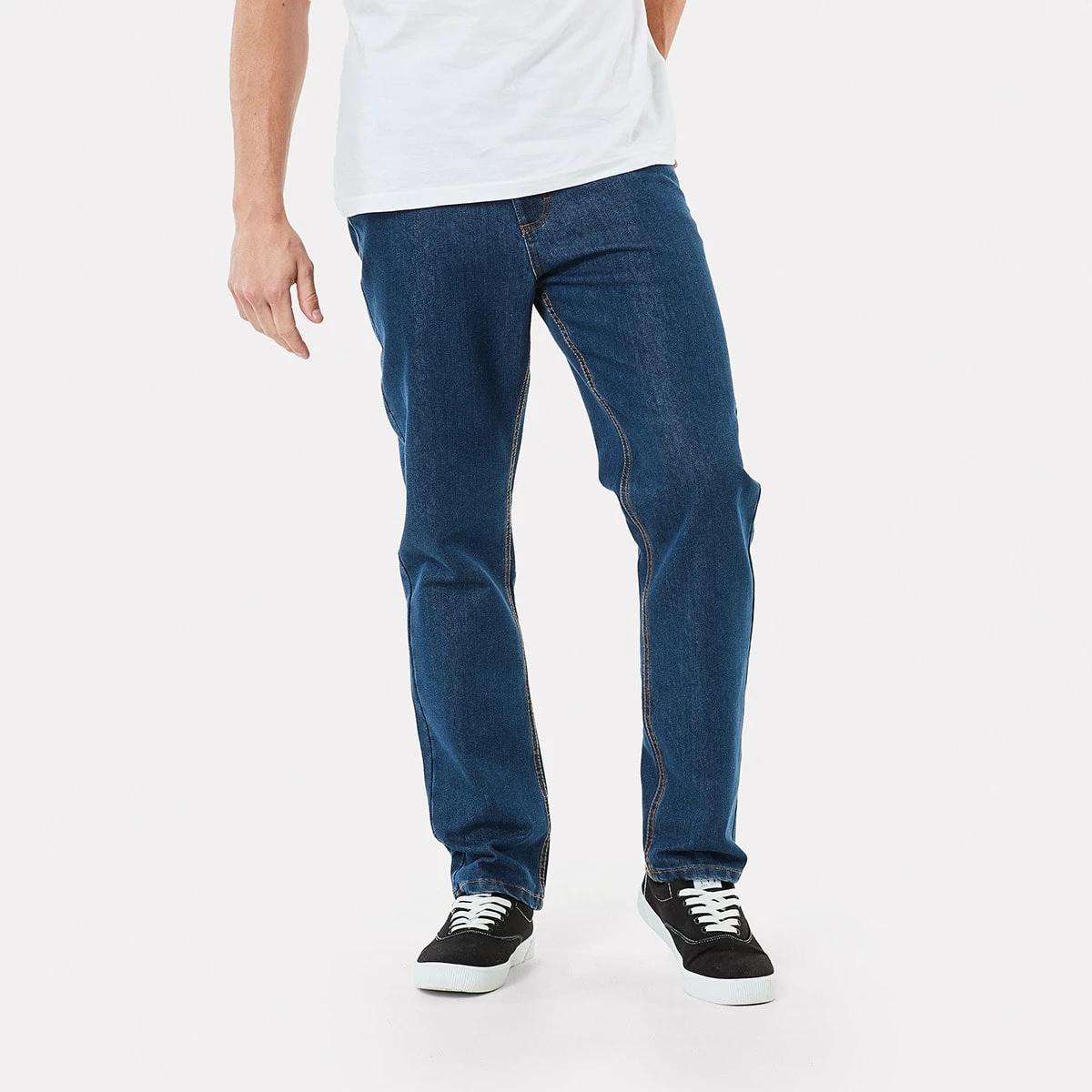 1 Straight Stretch Jeans Mid Wash, 1 of 6
