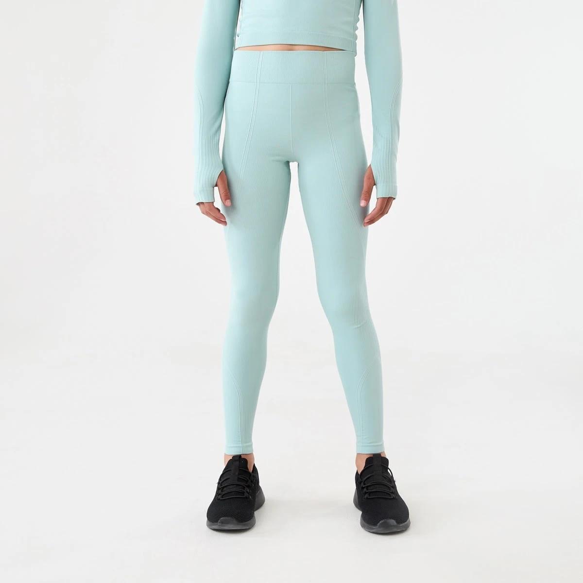 1 Active Kids Seamfree Leggings Aqua Grn, 1 of 7