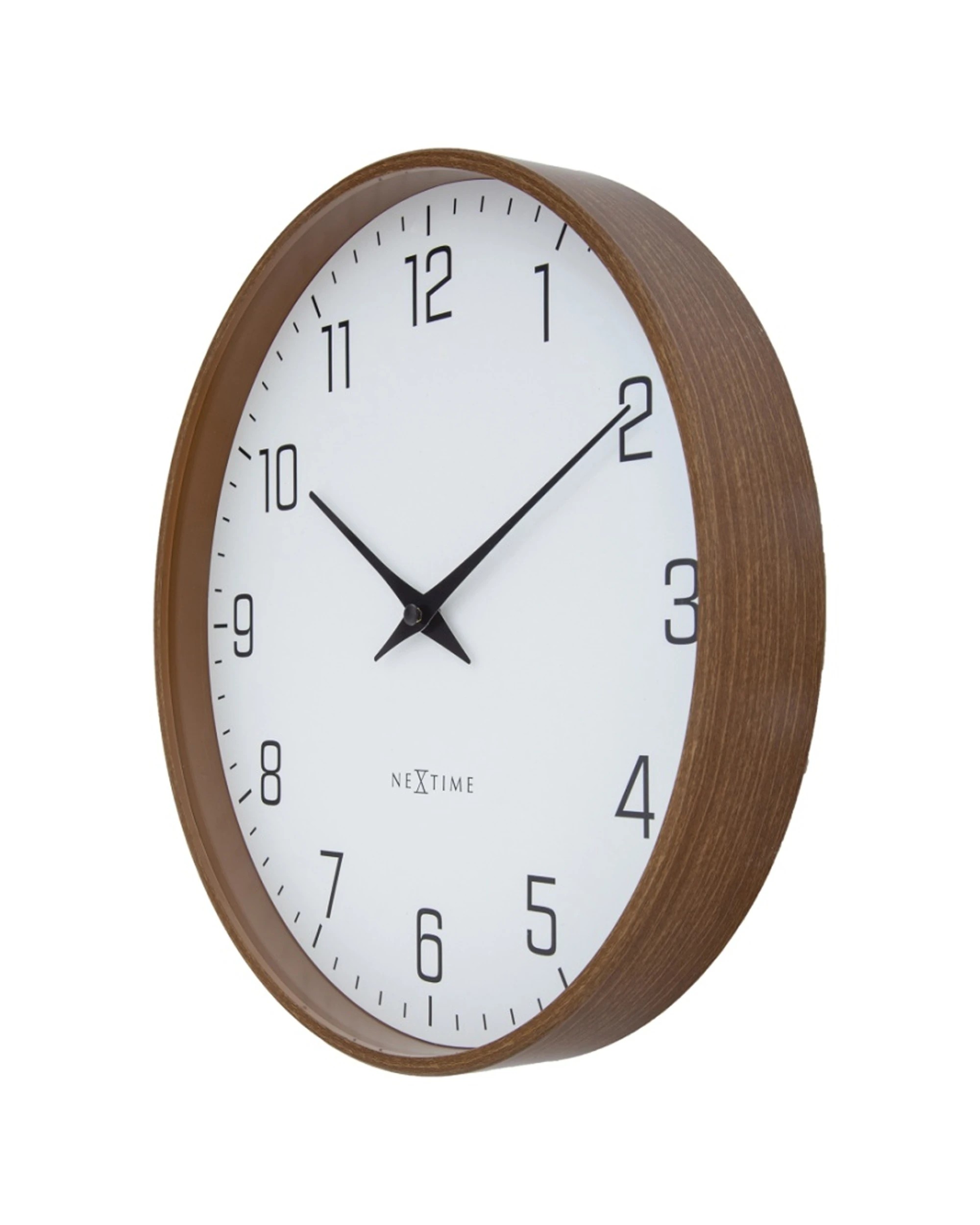3 NeXtime Lyra Wall Clock Silent Analogue Modern Minimalist Style 30cm - White, 3 of 5