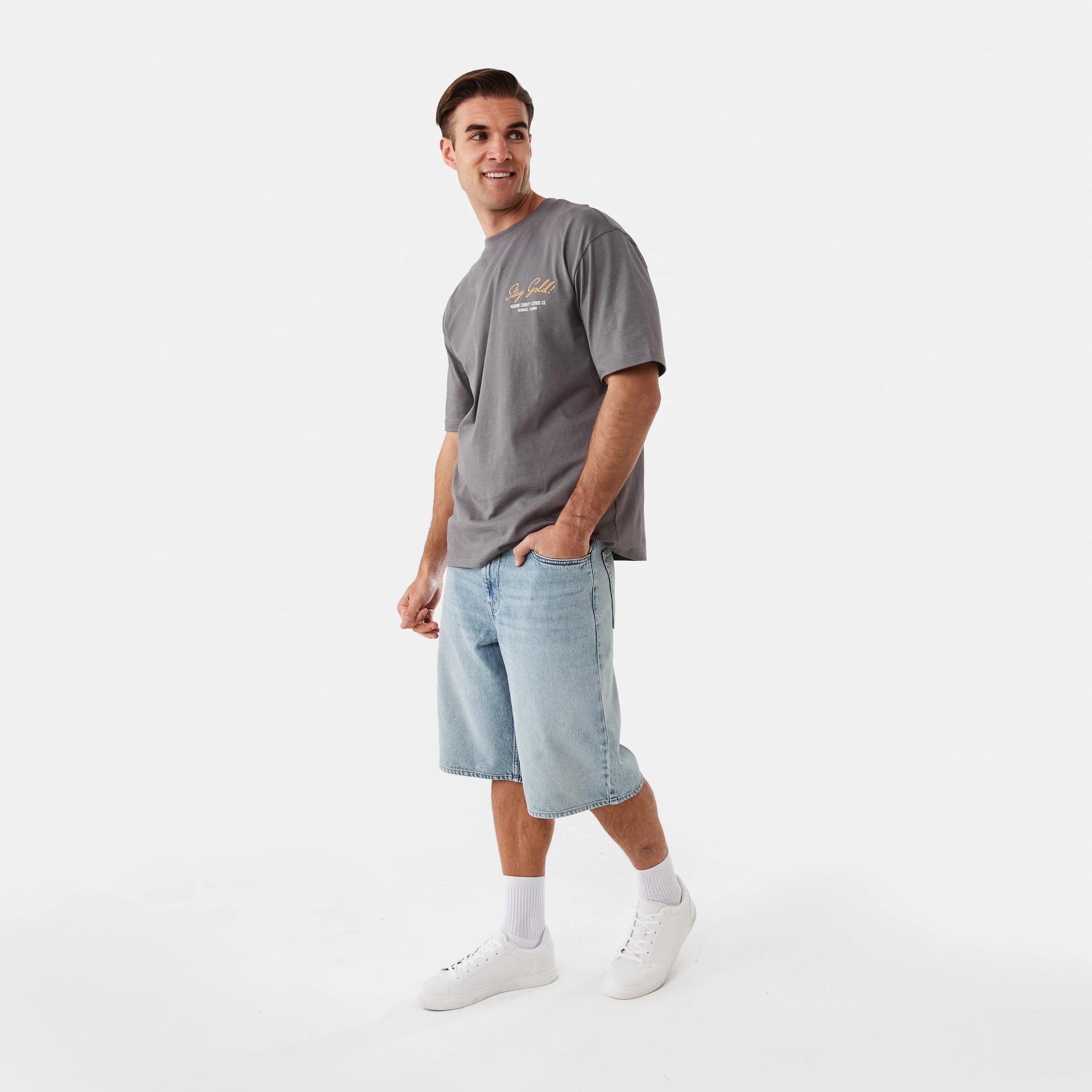 3 Baggy Denim Shorts Light Wash, 3 of 6