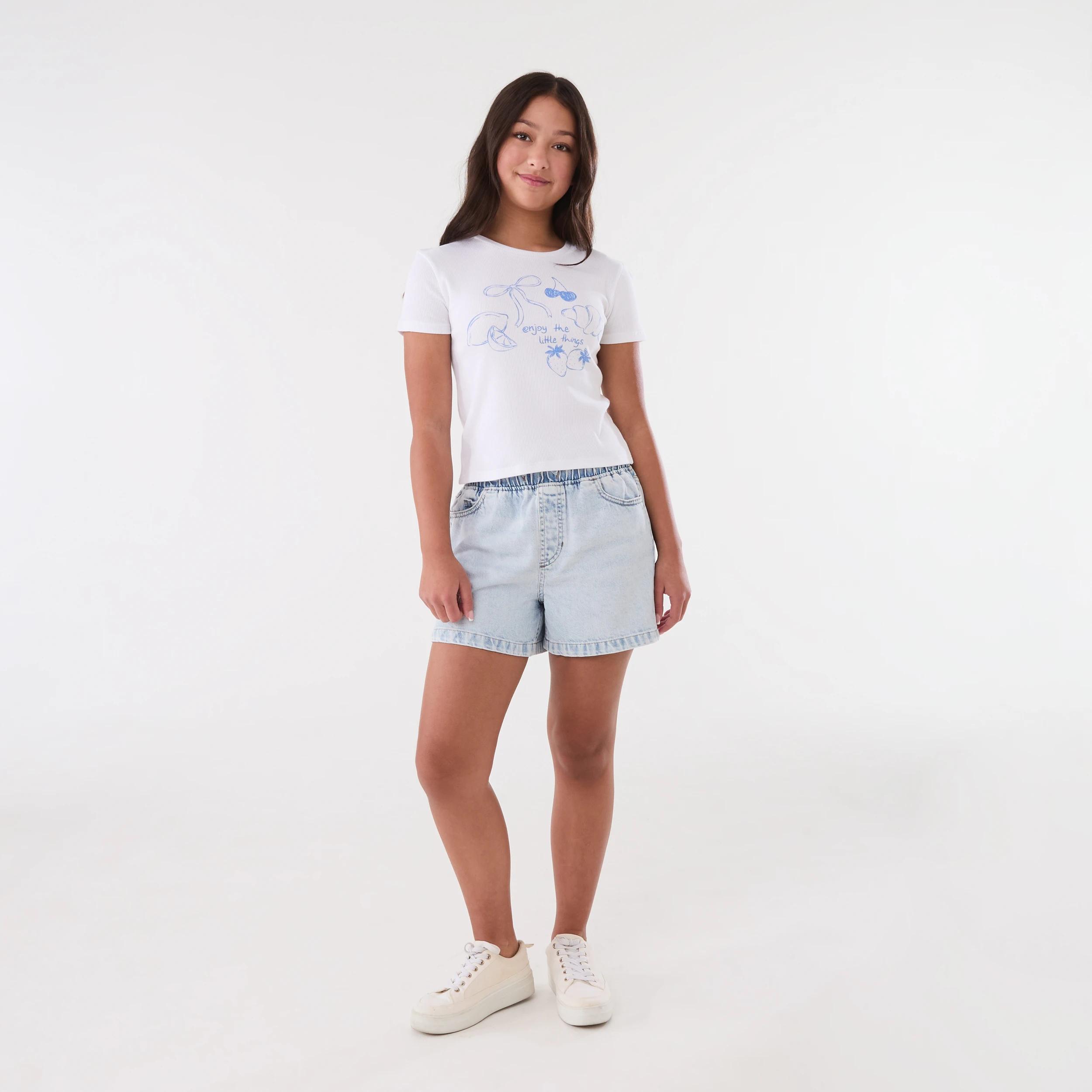 5 Short Sleeve Rib Top ENJOY THE LITTLE THINGS, 5 of 6