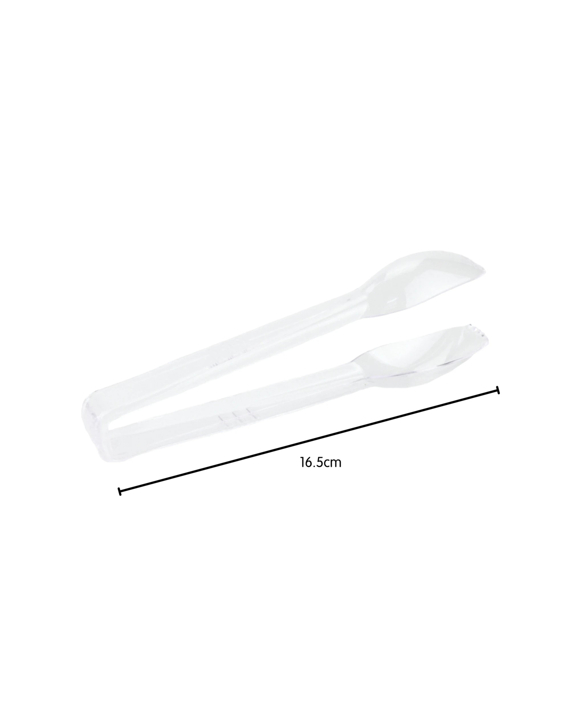 2 Spice Kitchen Mini Clear Plastic Salad Tongs Pack of 4 - Clear, 2 of 3