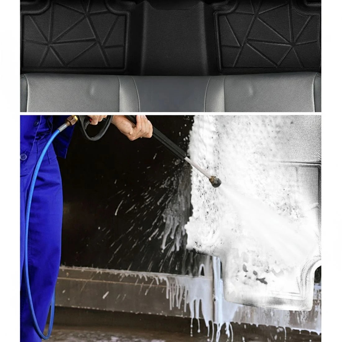 6 Weisshorn Car Rubber Floor Mats Compatible for Toyota RAV4 2019-2022 Front Rear - Black, 6 of 6