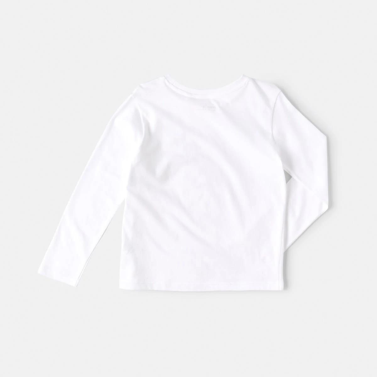 8 Long Sleeve Plain T-shirt White, 8 of 8
