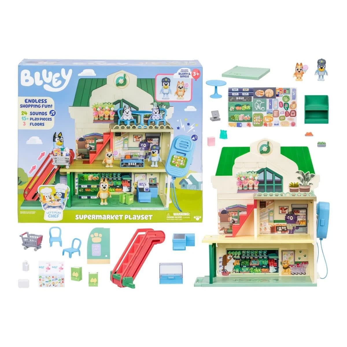 2 Bluey Supermarket Playset, 2 of 10
