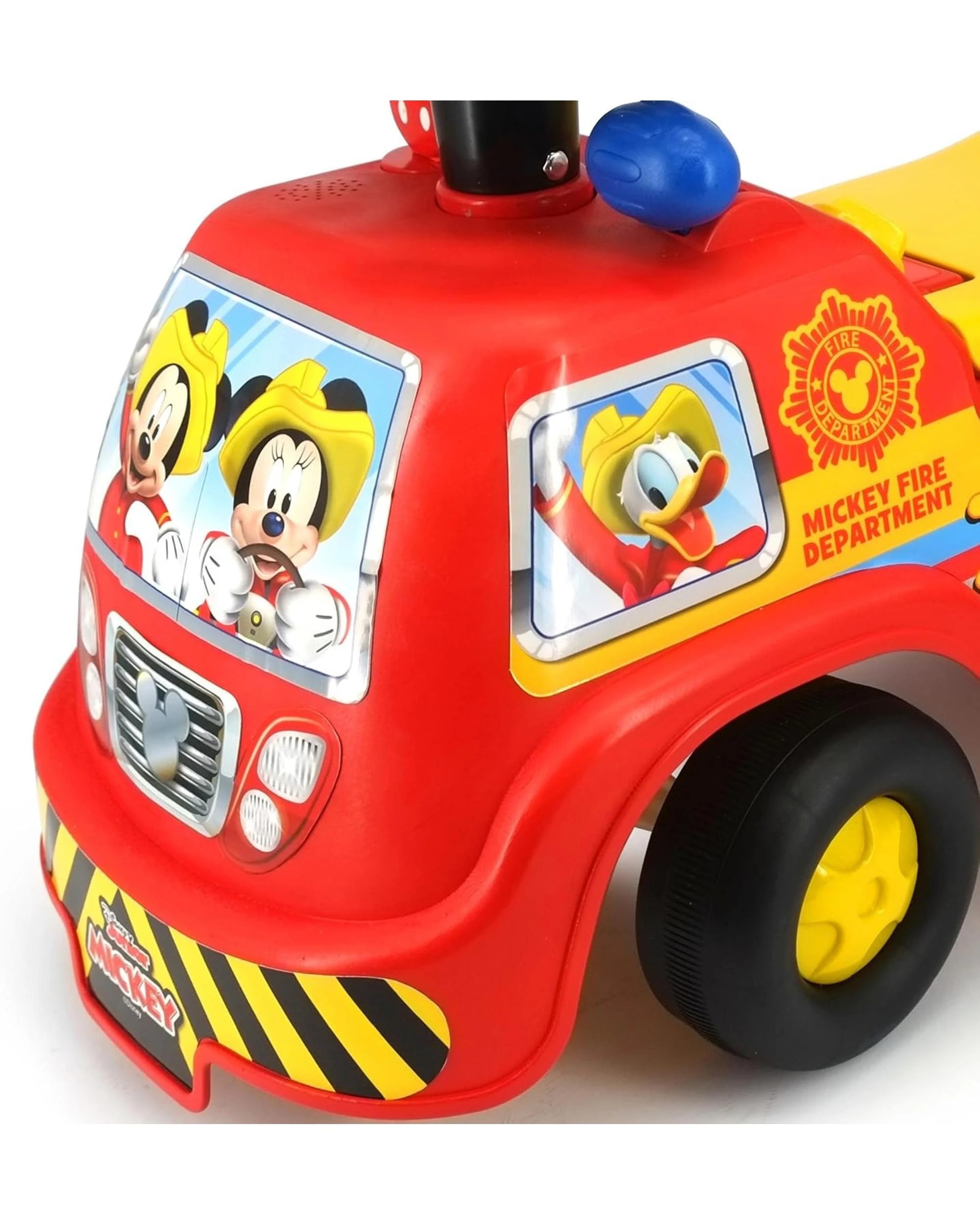 3 Disney Lights N Sounds Mickey Firetruck Ride-On, 3 of 6
