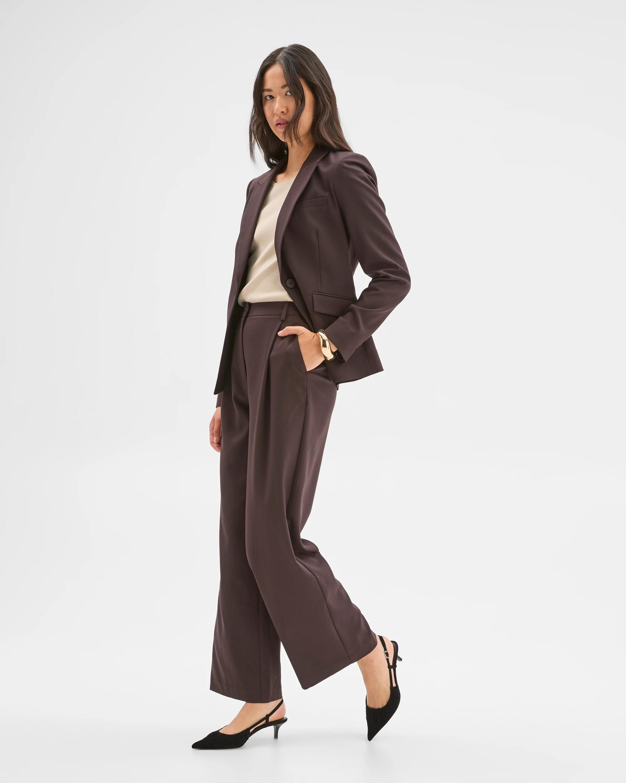 2 Preview Classic Single Breasted Blazer COFFEE BEAN, 2 of 7
