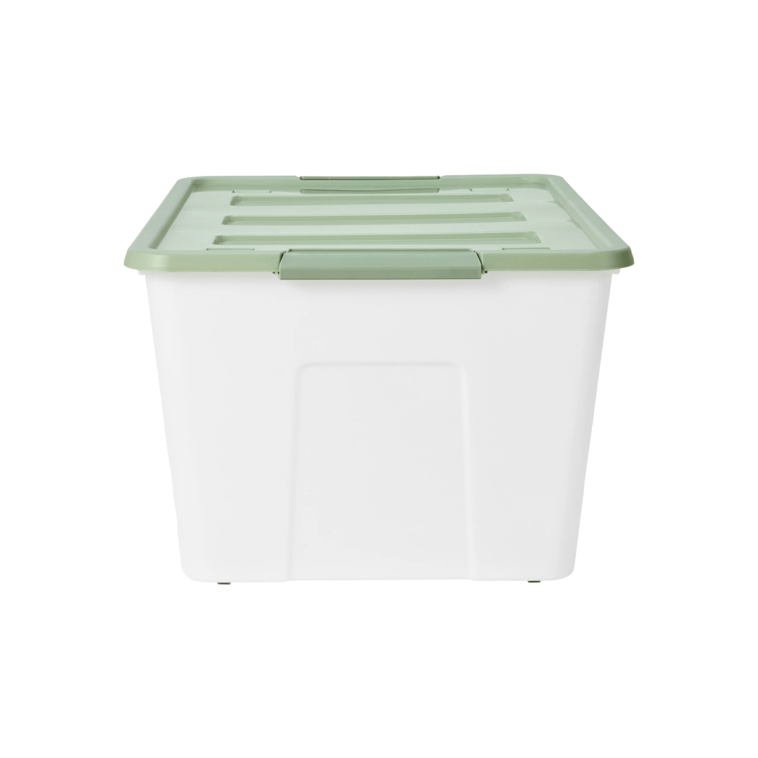 3 60L Storage Tub on Wheels with Green Lid, 3 of 6