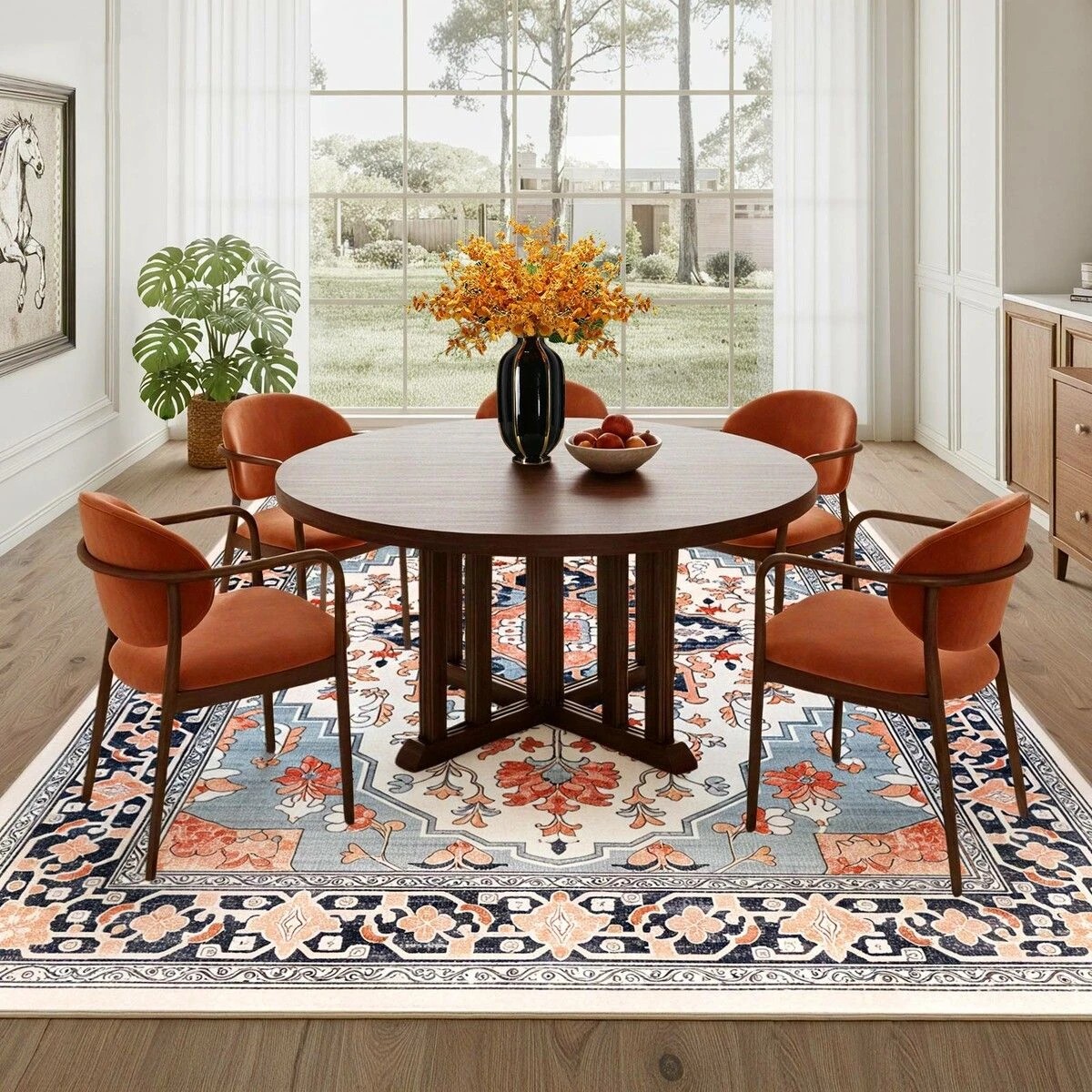 3 Ausway Floor Rug Carpet Traditional Washable Runner 2x3m, 3 of 6