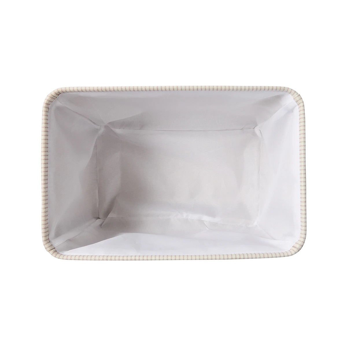 7 Rectangle Stripe Basket - Beige, 7 of 7