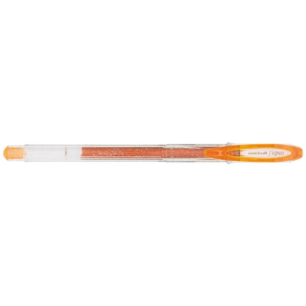 1 Uni-Ball Signo Sparkling Metallic Gel Pen 0.8mm Orange, 1 of 1