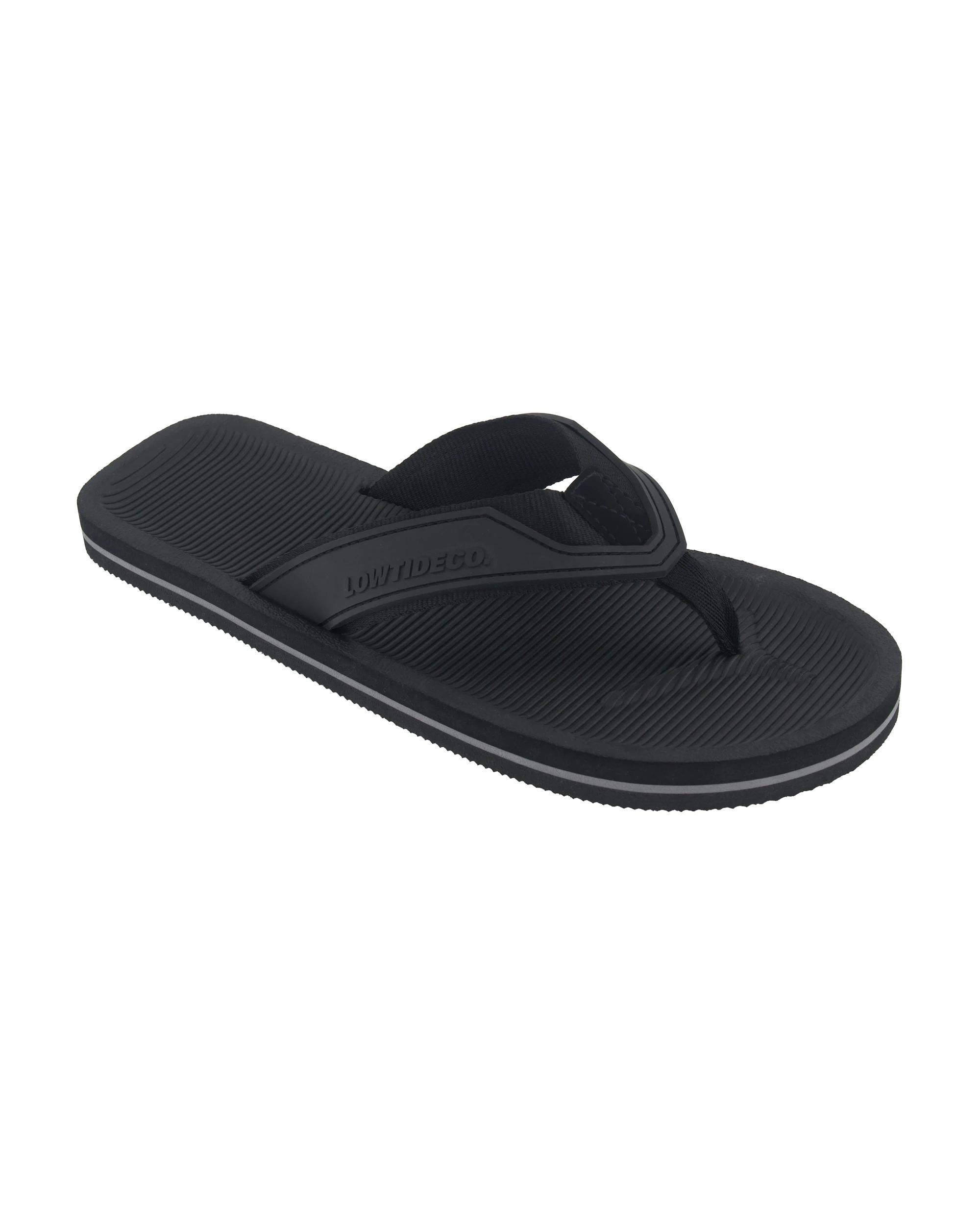1 Wide Strap Thongs Black, 1 of 3