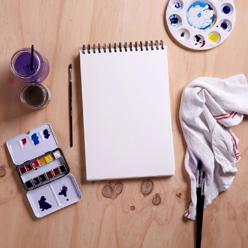 3 Reeves Max A4 Watercolour Pad 25% Cotton 200gsm 40 Sheets, 3 of 5