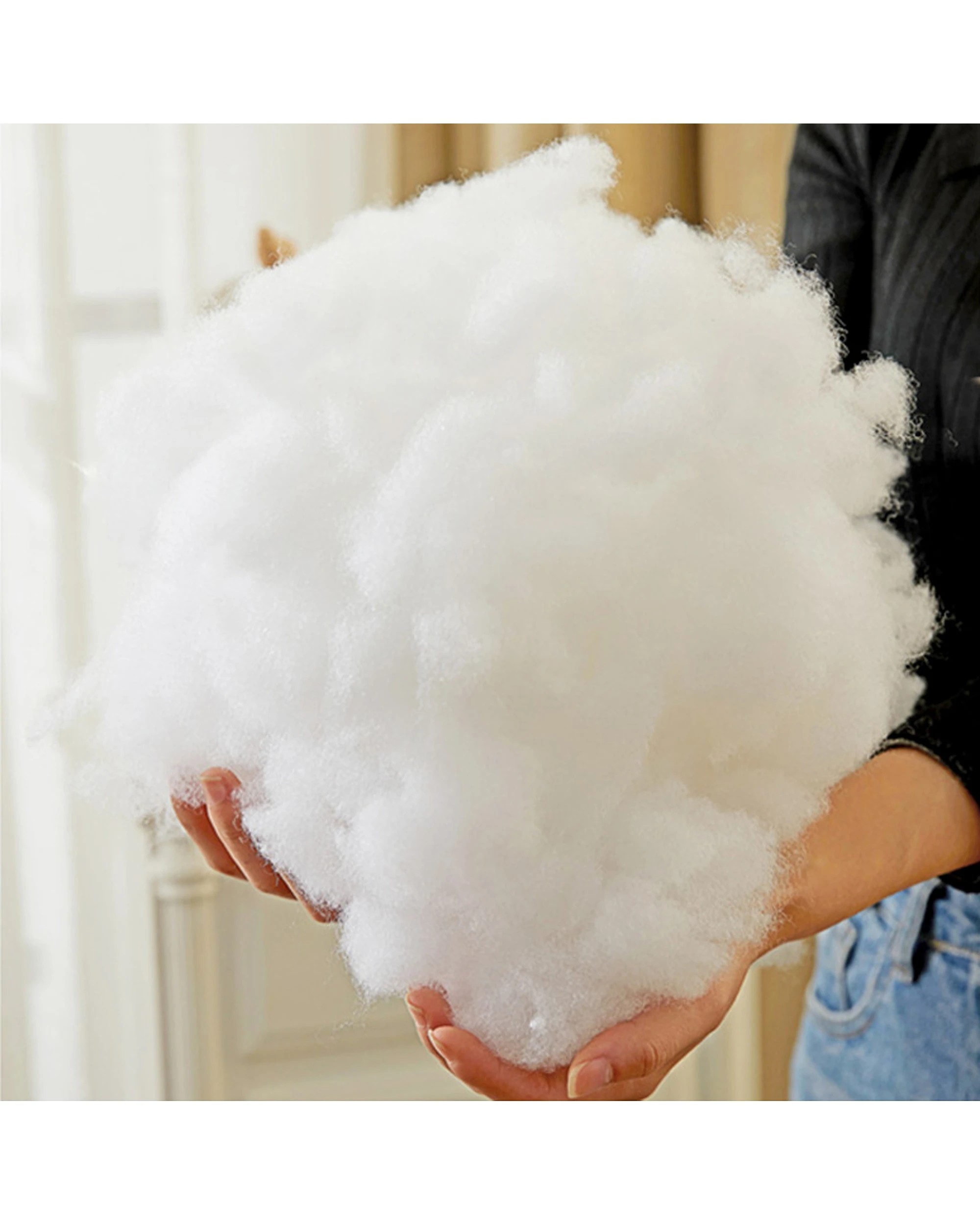 3 Cotton More Premium Quality Polyester Fibre Fill Stuffing 500g - White, 3 of 4