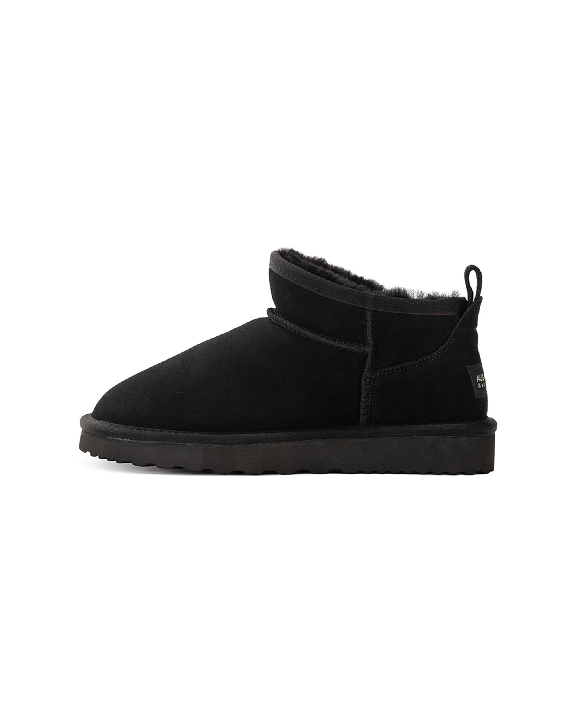 7 AUS WOOLI Airlie Premium Sheepskin Ultra Mini UGG BLACK, 7 of 7