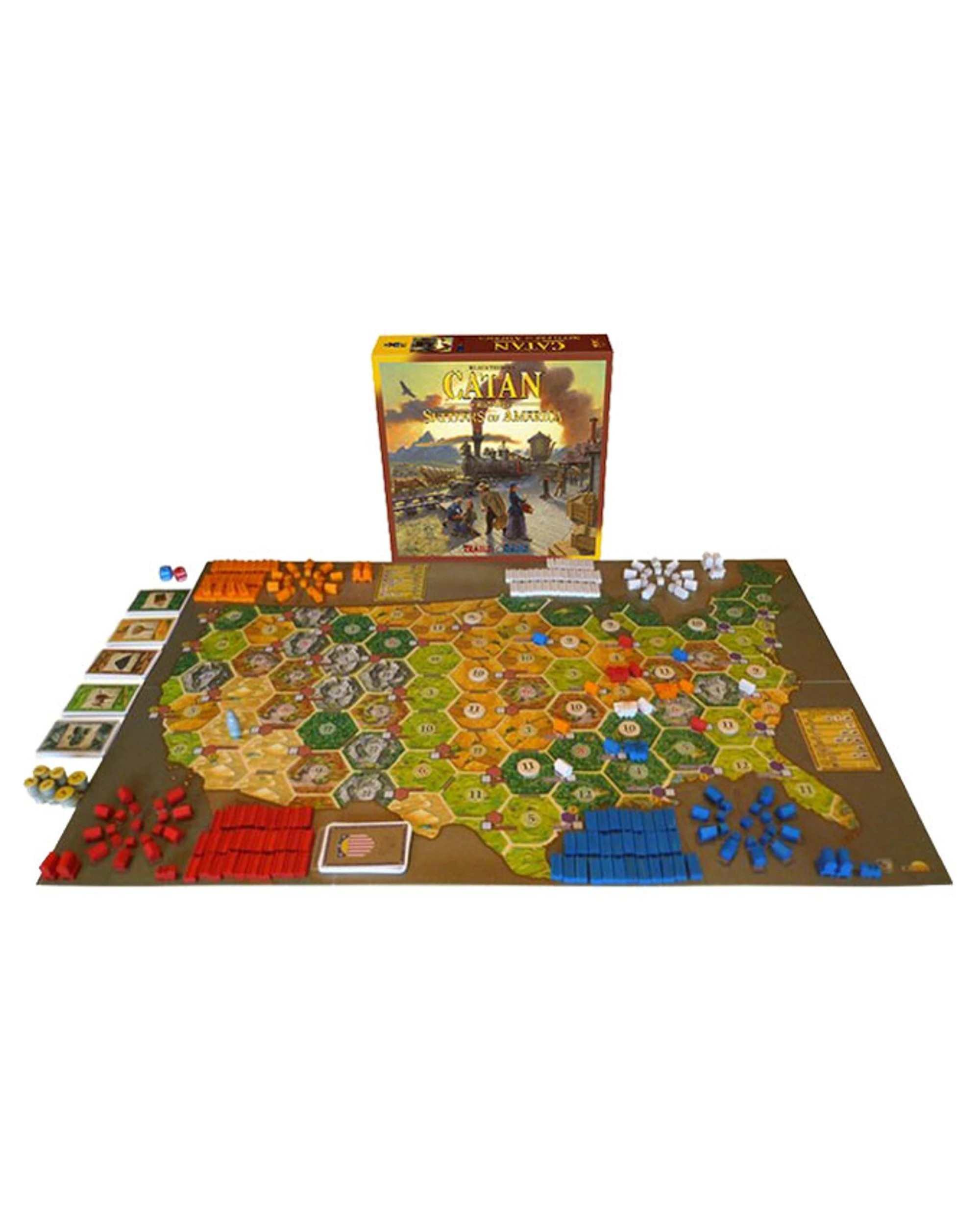 2 Catan Histories: Settlers of America Trails to Rails Board Game, 2 of 3
