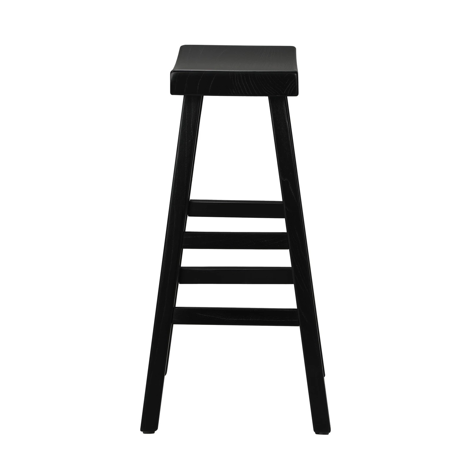 8 Oikiture 4x Bar Stools Kitchen Stool Wooden Counter Chairs Barstools
 - Black, 8 of 10