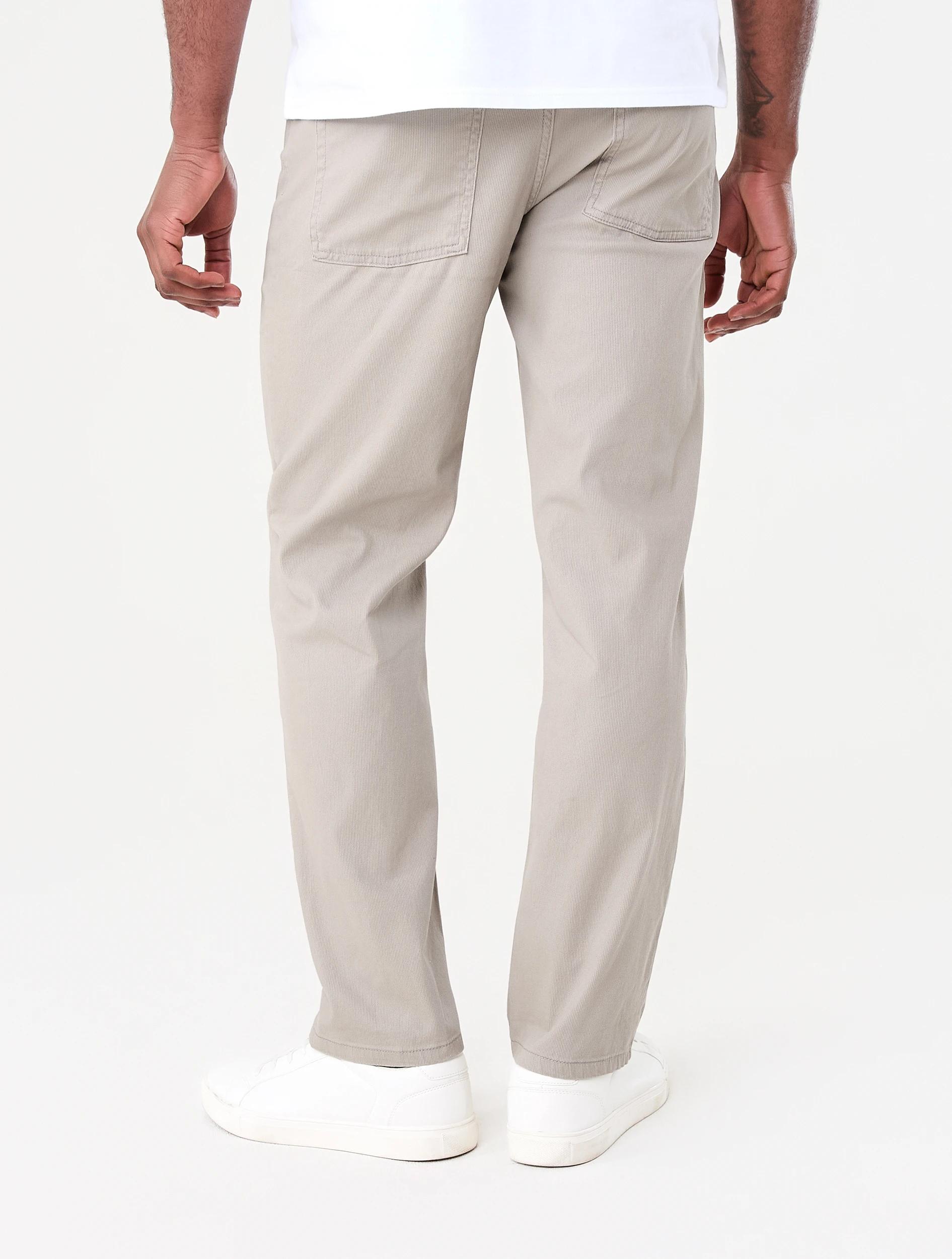 3 Straight Textured Jeans Bge Khaki, 3 of 5