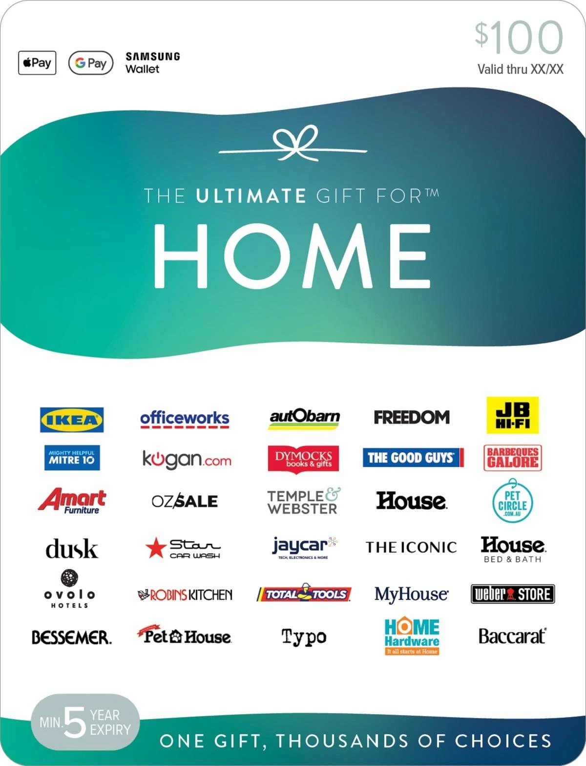 1 The Ultimate Gift for Home $100 Gift Card