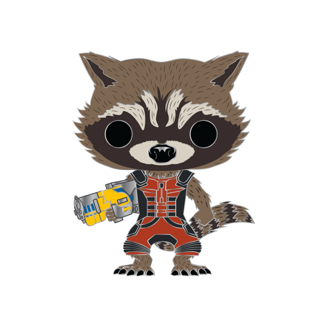 1 POP Pop Enamel Pin Marvel Guardians Rocket Raccoon 10cm Collector Item - Multi, 1 of 3