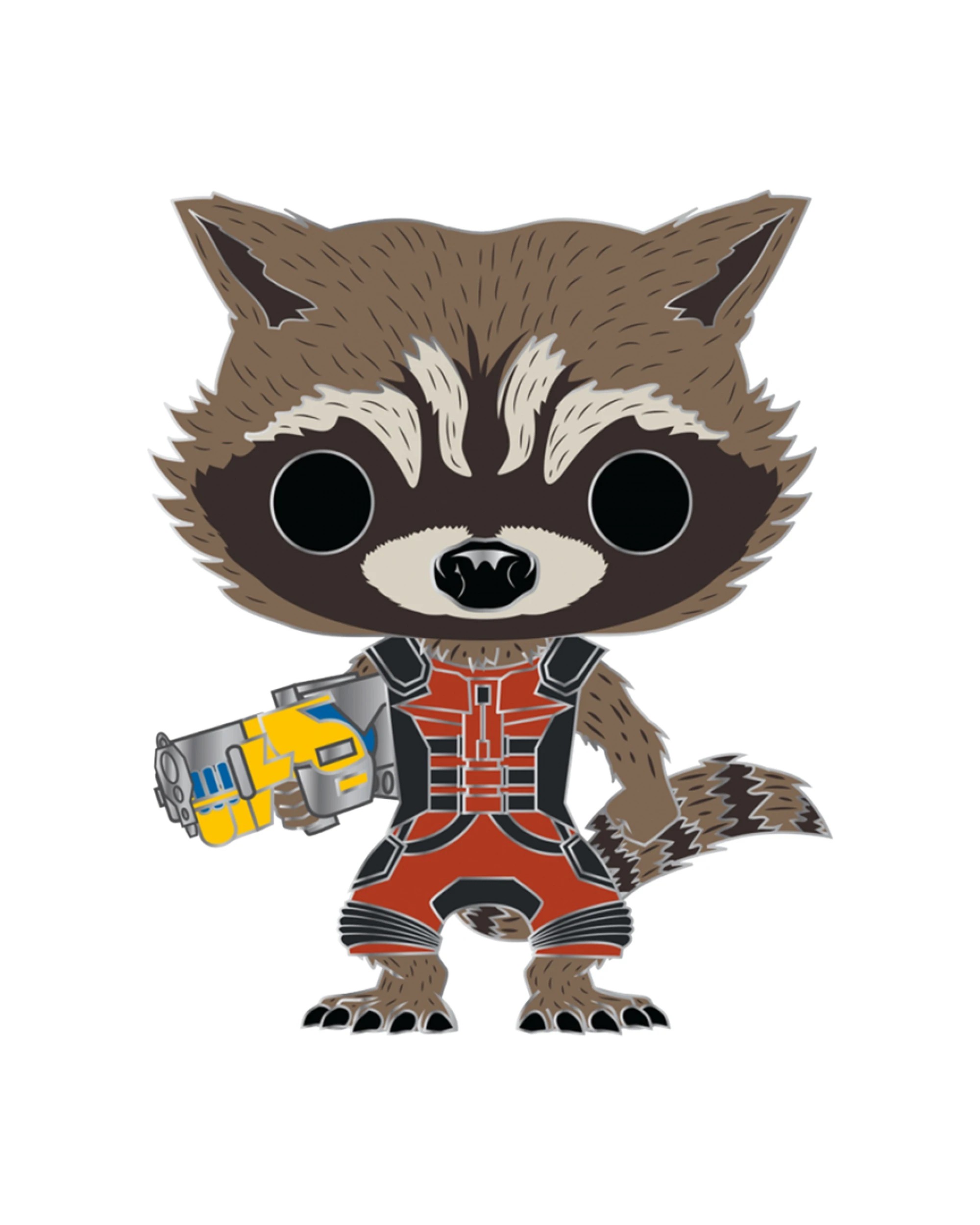 1 POP Pop Enamel Pin Marvel Guardians Rocket Raccoon 10cm Collector Item - Multi, 1 of 3
