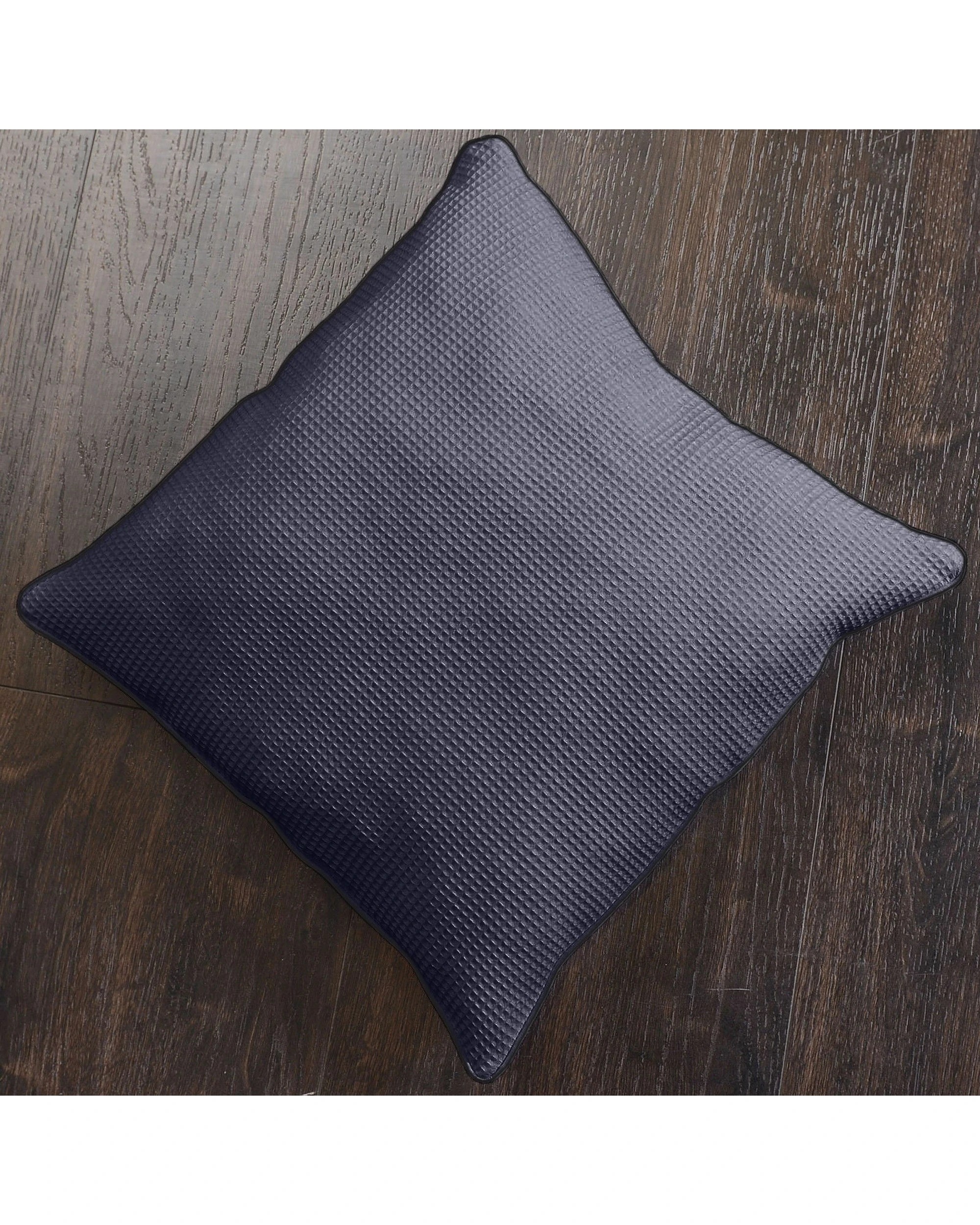 4 Cotton More 2pc Double Sided Waffle Euro Cushion Covers 65x65cm - Grey, 4 of 5