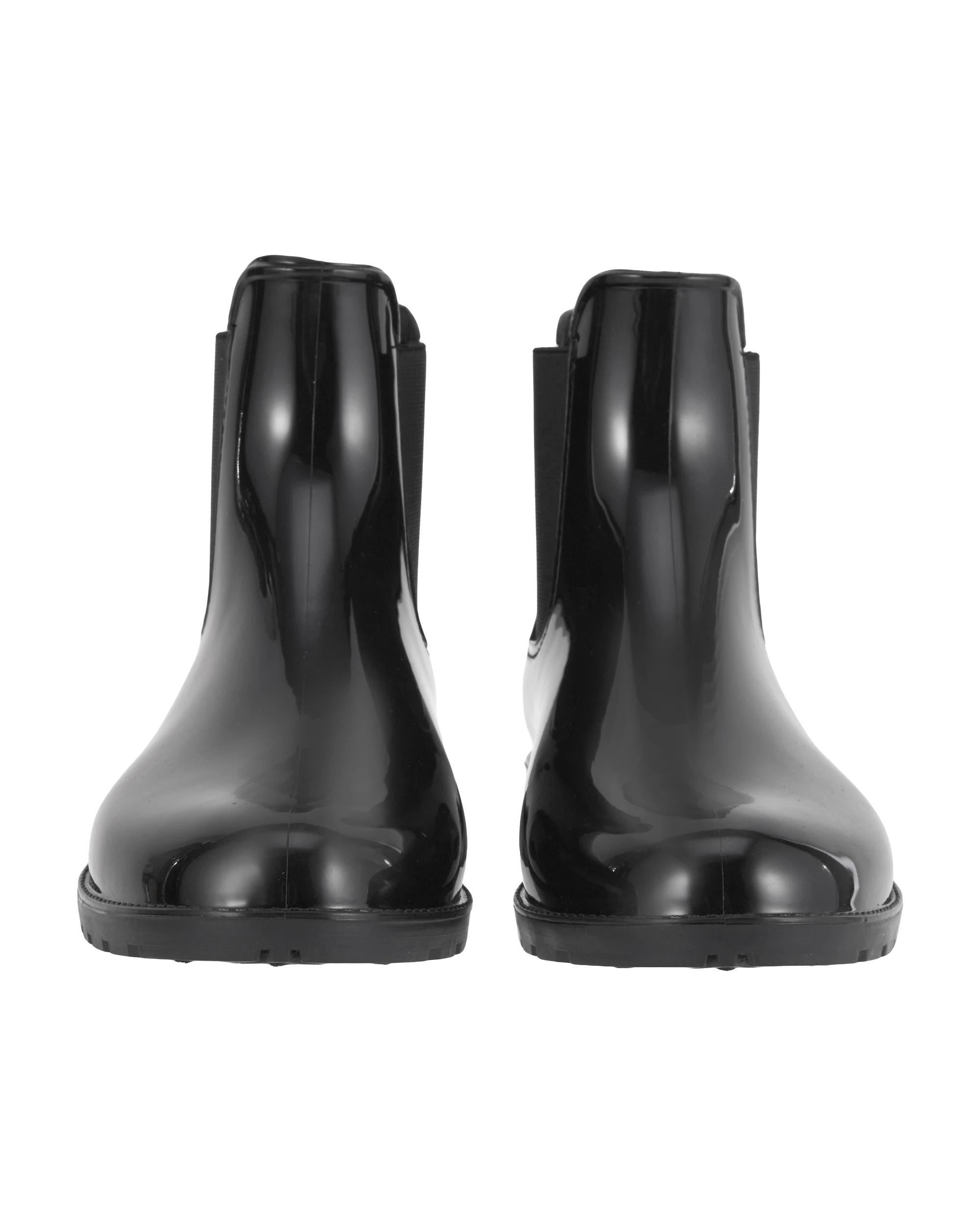 2 Gusset Ankle Rainboots Black, 2 of 4